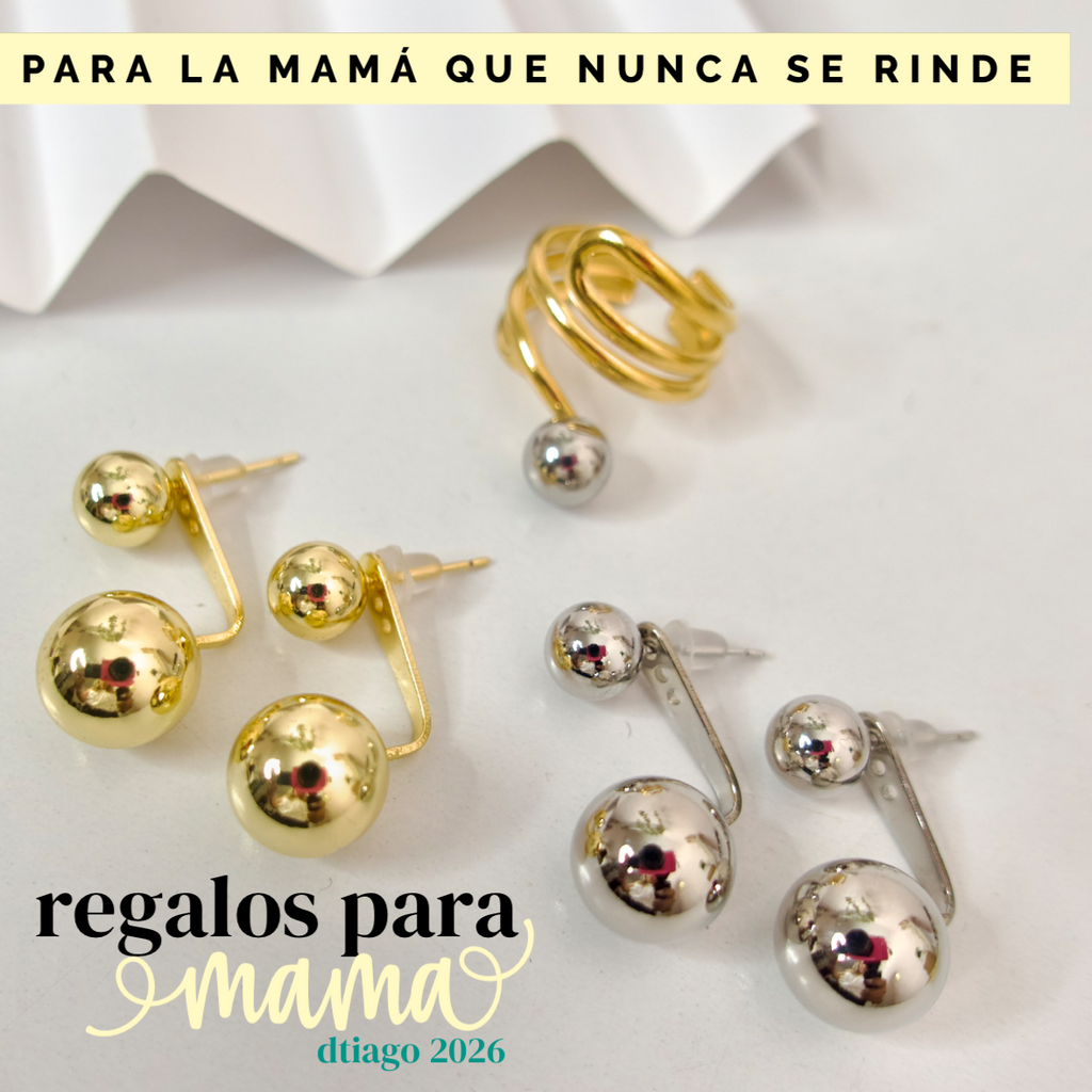 Para la mama que Nunca se Rinde Set Earrinngs + Ring