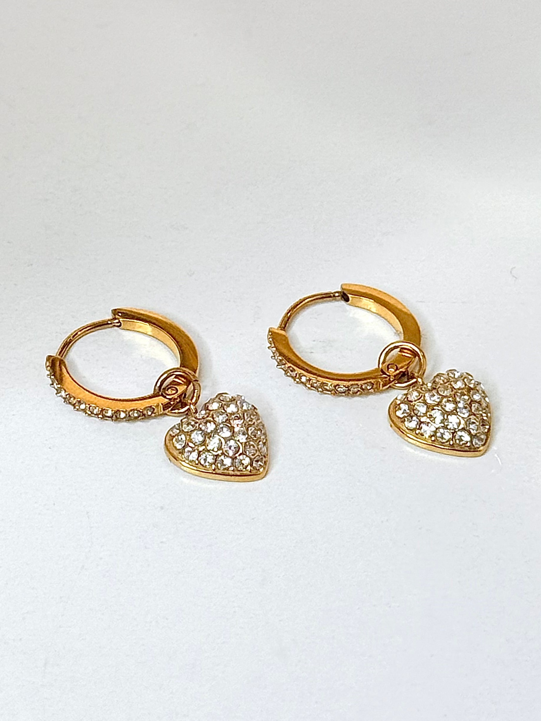 Mini Heart Cristal Earrings