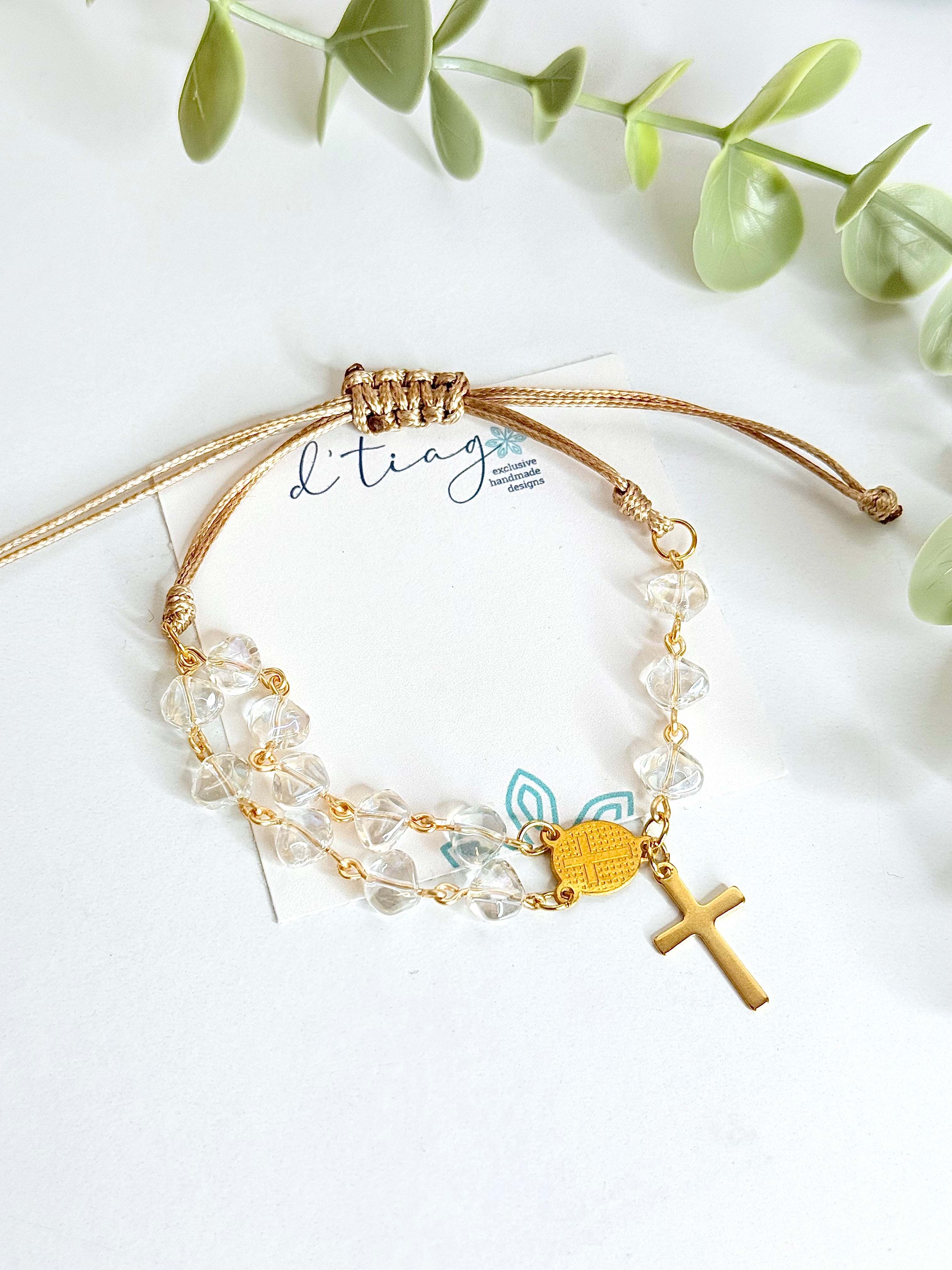 Eterna Rosary Bracelet con medalla de la VIRGEN Milagrosa- Hdj