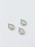 Silver Oval Charms (no traen cadena)
