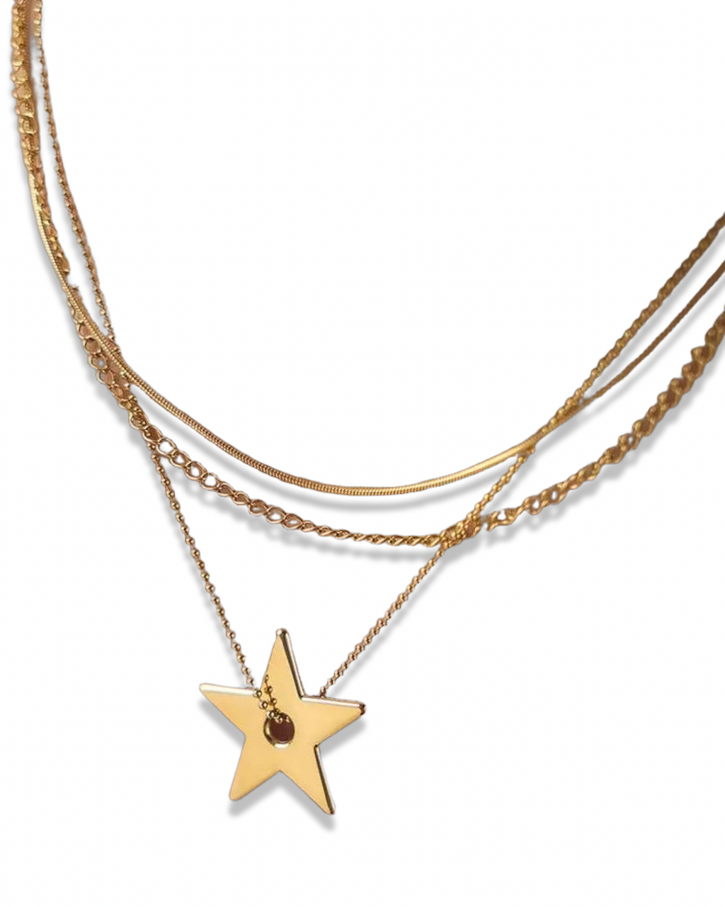 3 layer Star Necklace
