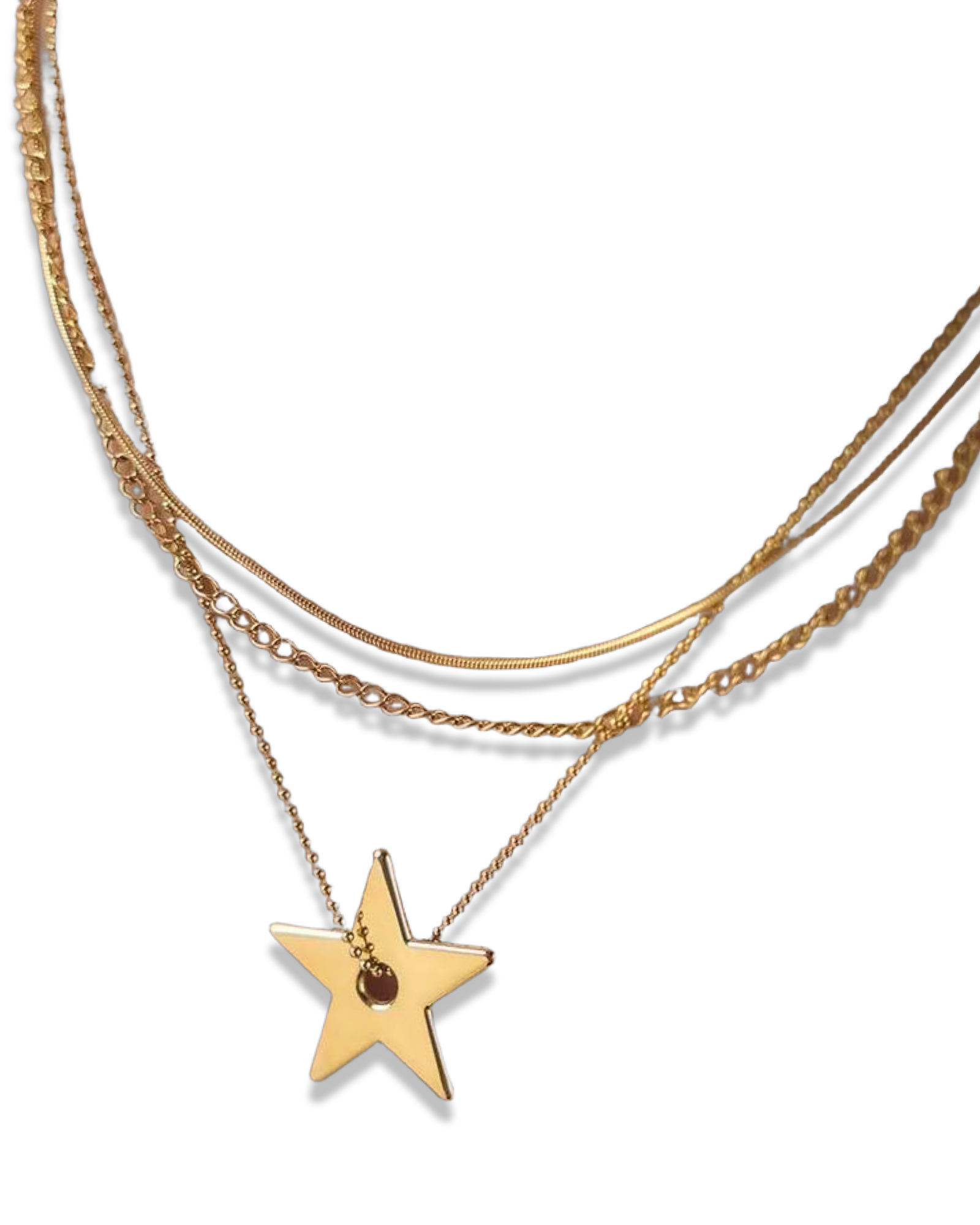 3 layer Star Necklace