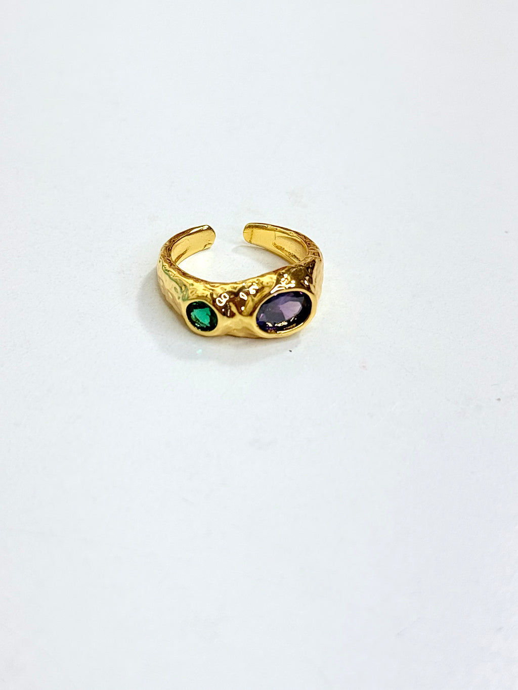 Purple and Green Ring