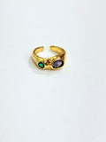 Purple and Green Ring