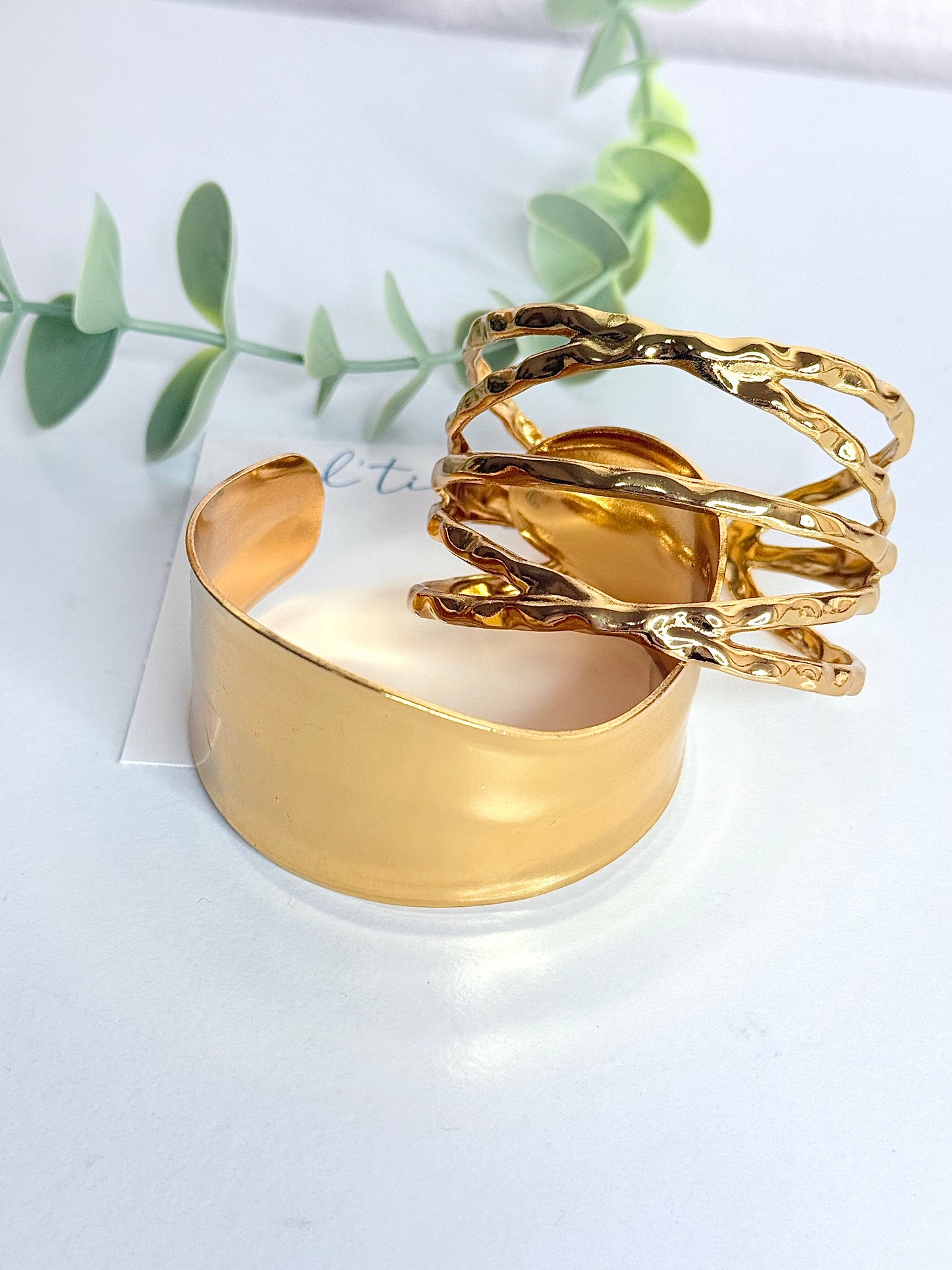 Bold Gold Cuff Bracelet