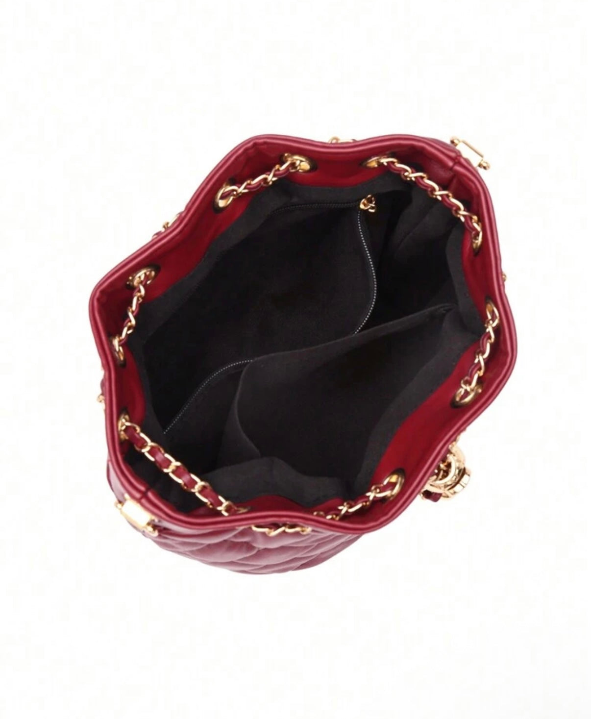 Cherry Red Bucket Zara Bag