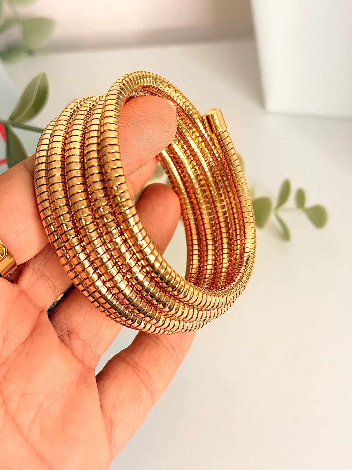 Gold Wire Bracelet