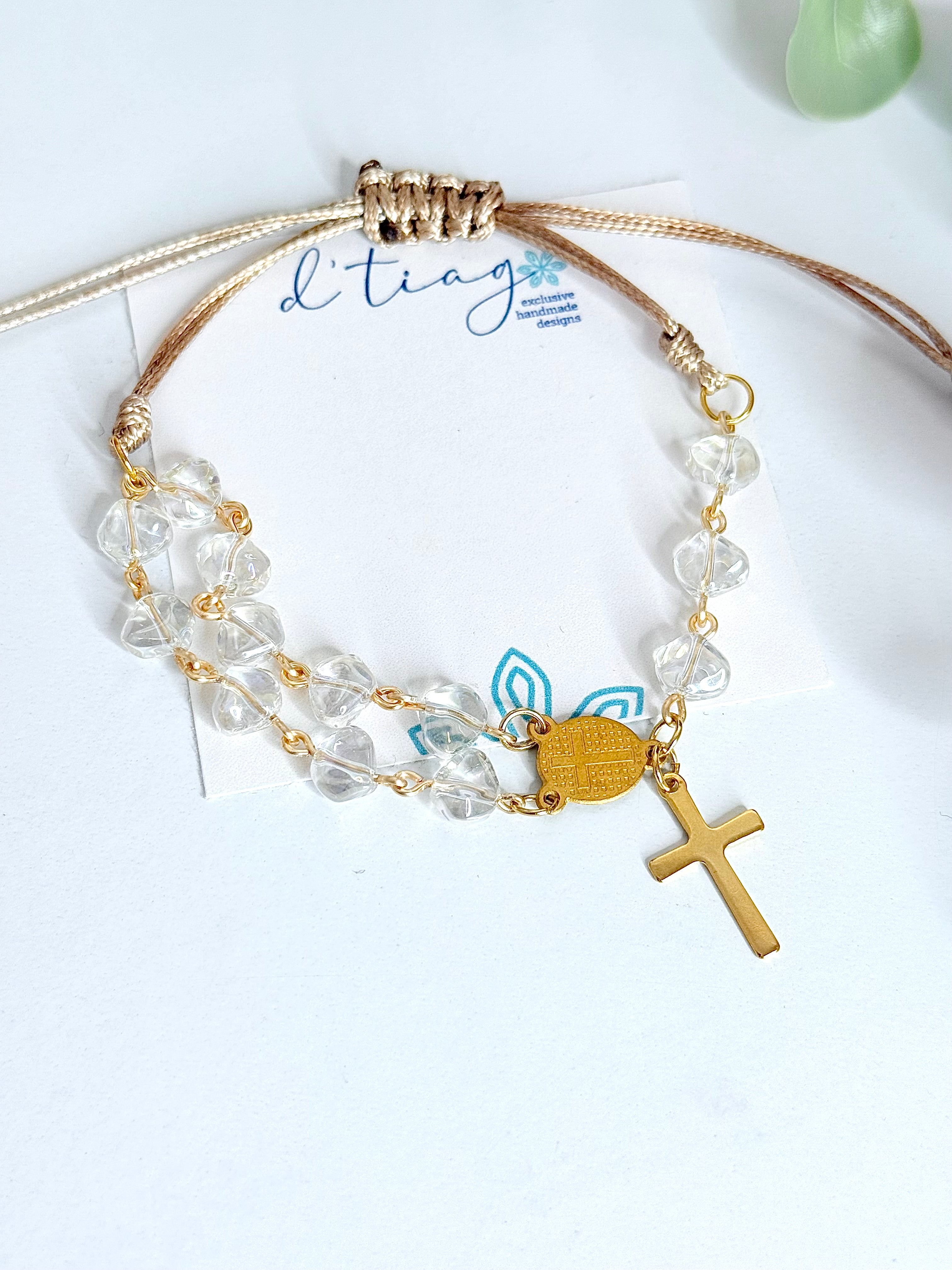 Eterna Rosary Bracelet con medalla de la VIRGEN Milagrosa- Hdj