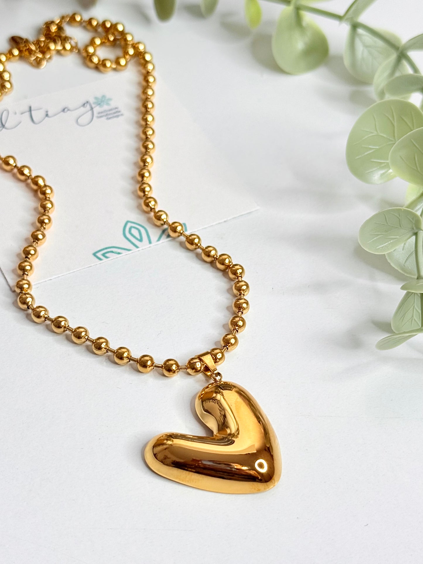Mila Gold Heart Necklace