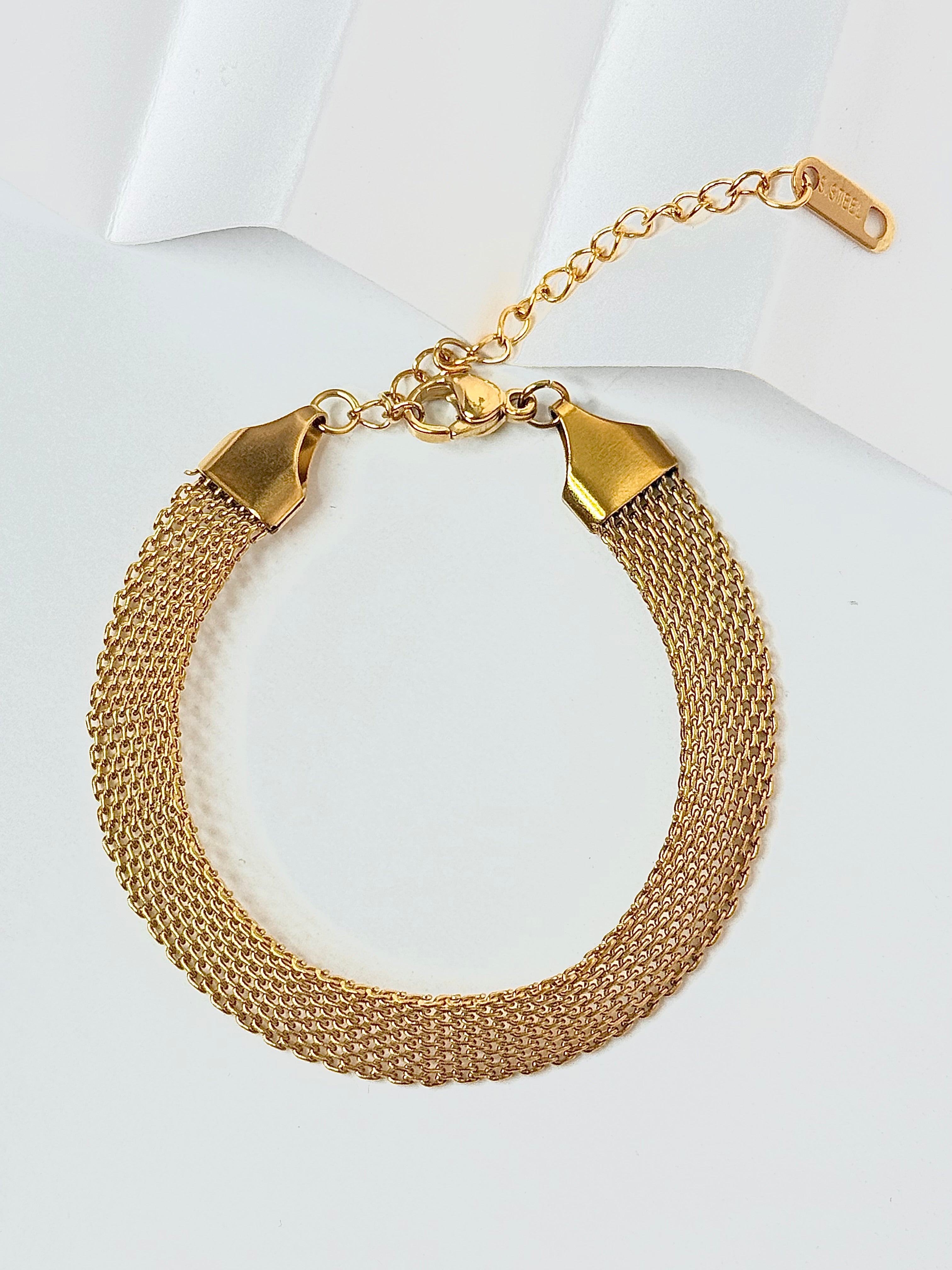 Chunky Snake Gold Bracelet