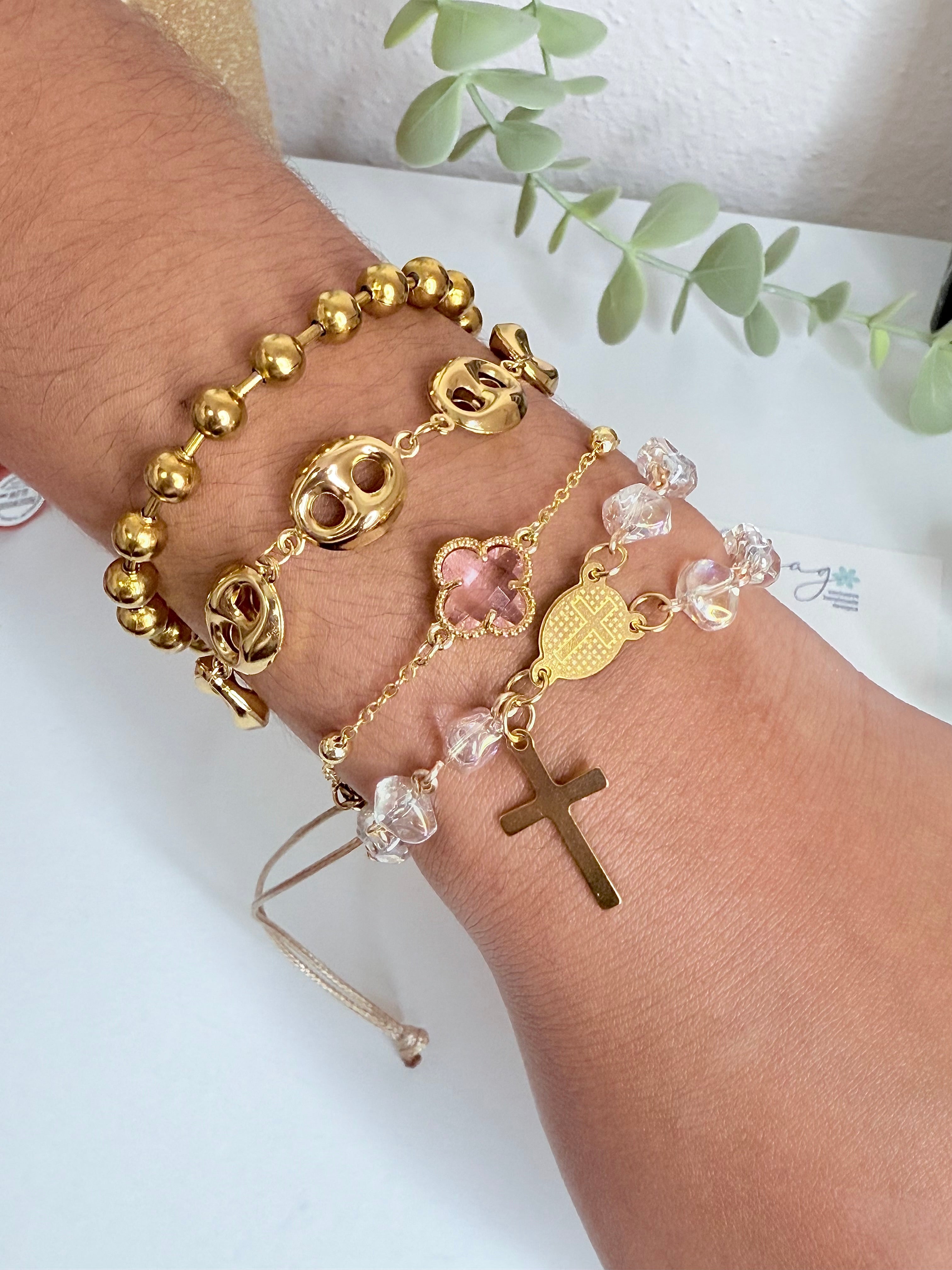Eterna Rosary Bracelet con medalla de la VIRGEN Milagrosa- Hdj