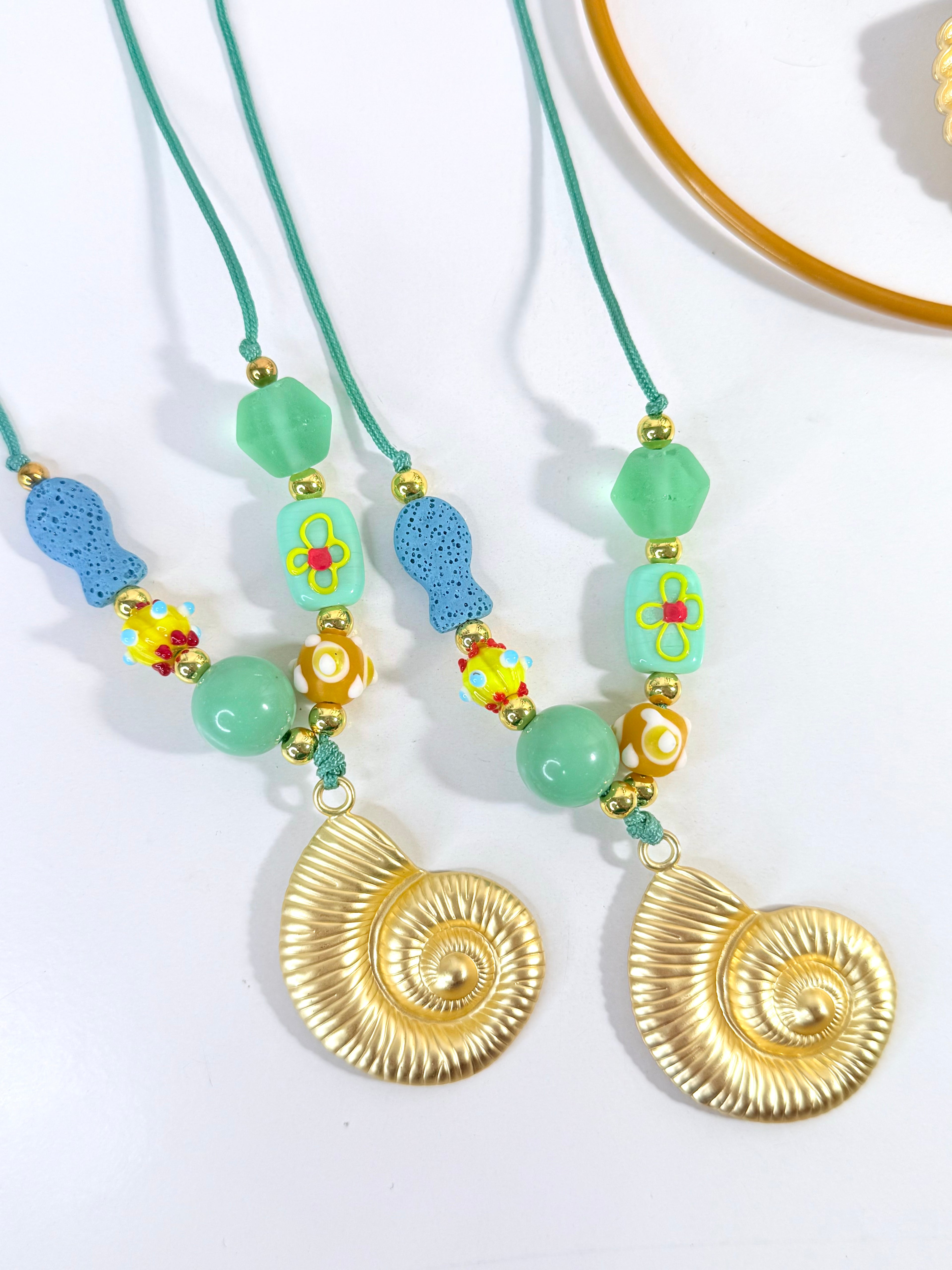 Green Shell Necklace