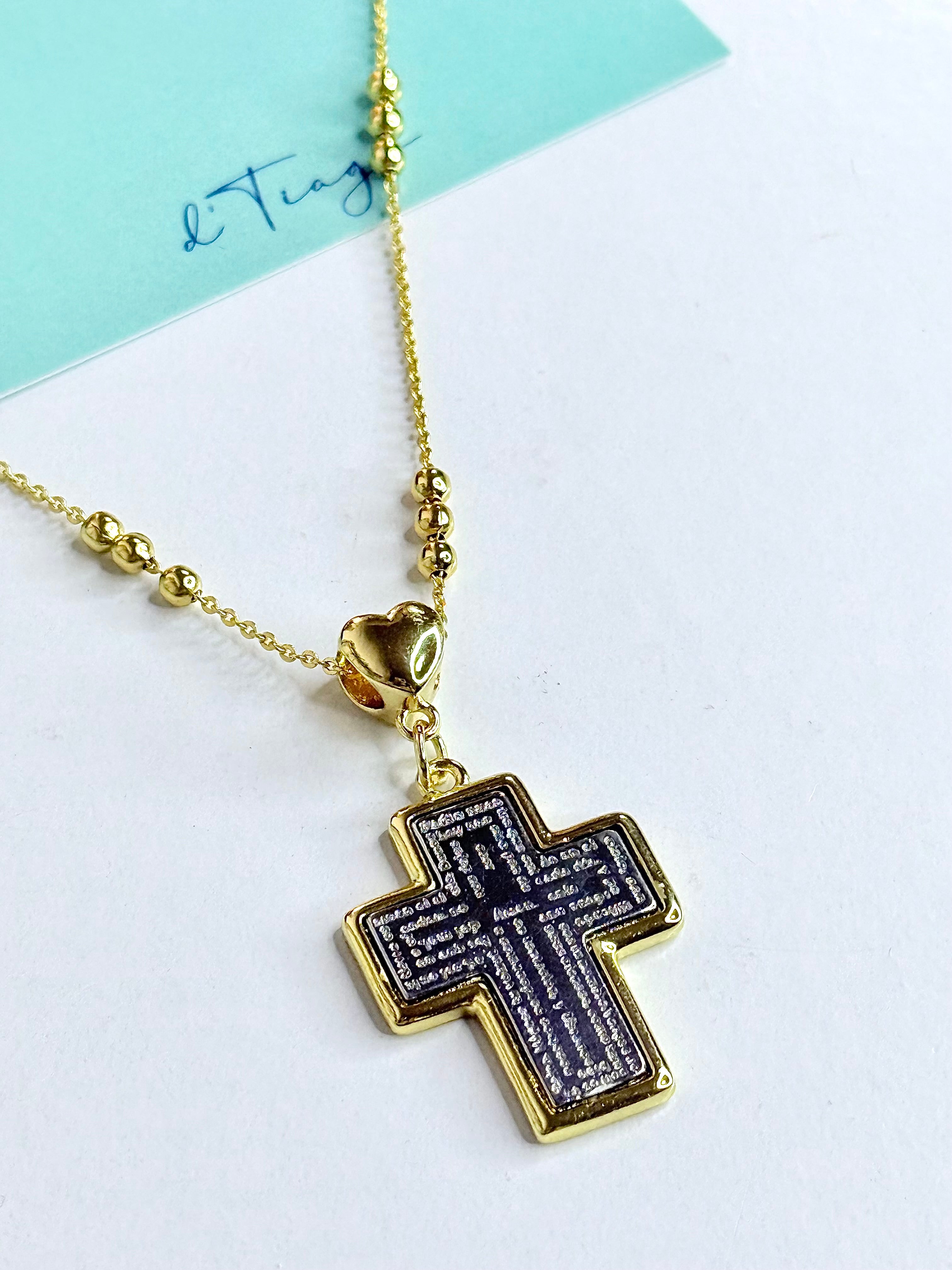 Padre Nuestro Cross Necklace