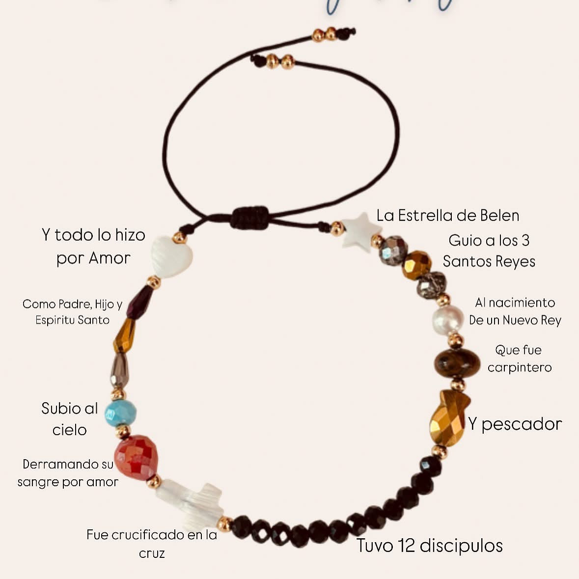 New Bundle: 4 Versiones Historia de Jesus Bracelets- Hdj