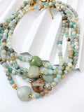 Amazonite Heart Necklace