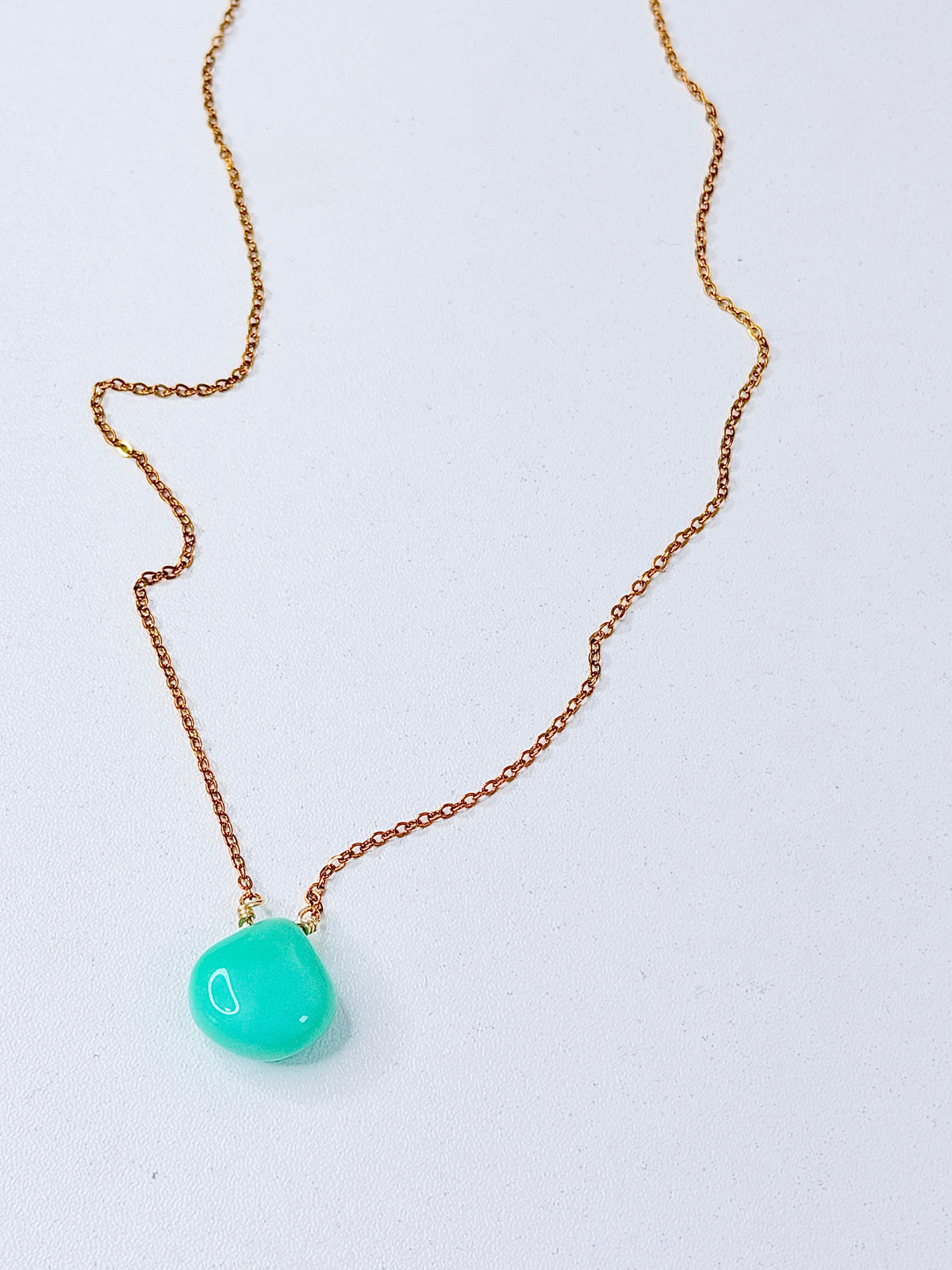 Aqua Drop Necklace