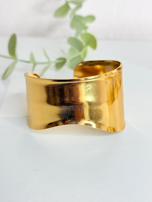 Bold Gold Cuff Bracelet