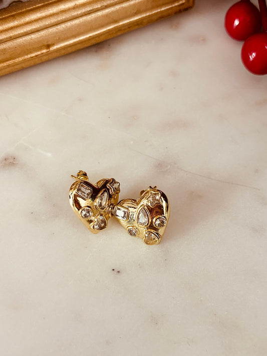 Heart Cristal Earrings