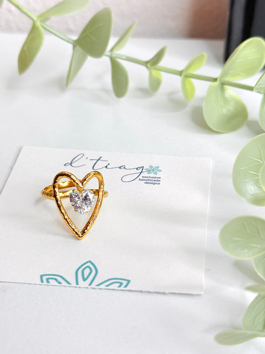 Heart Diamond Ring