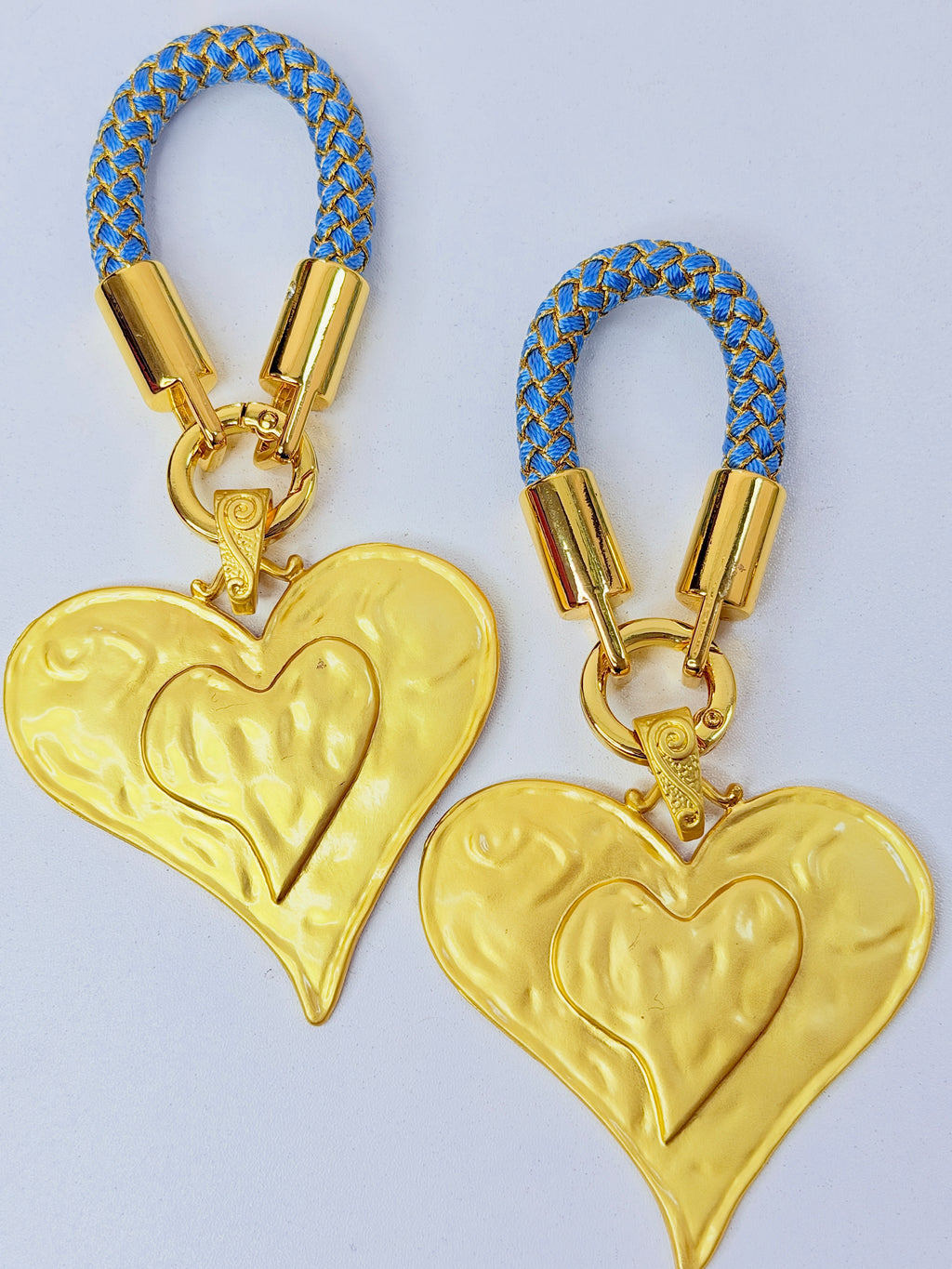 Blue Heart Keychain
