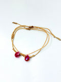Drop Bracelet Red