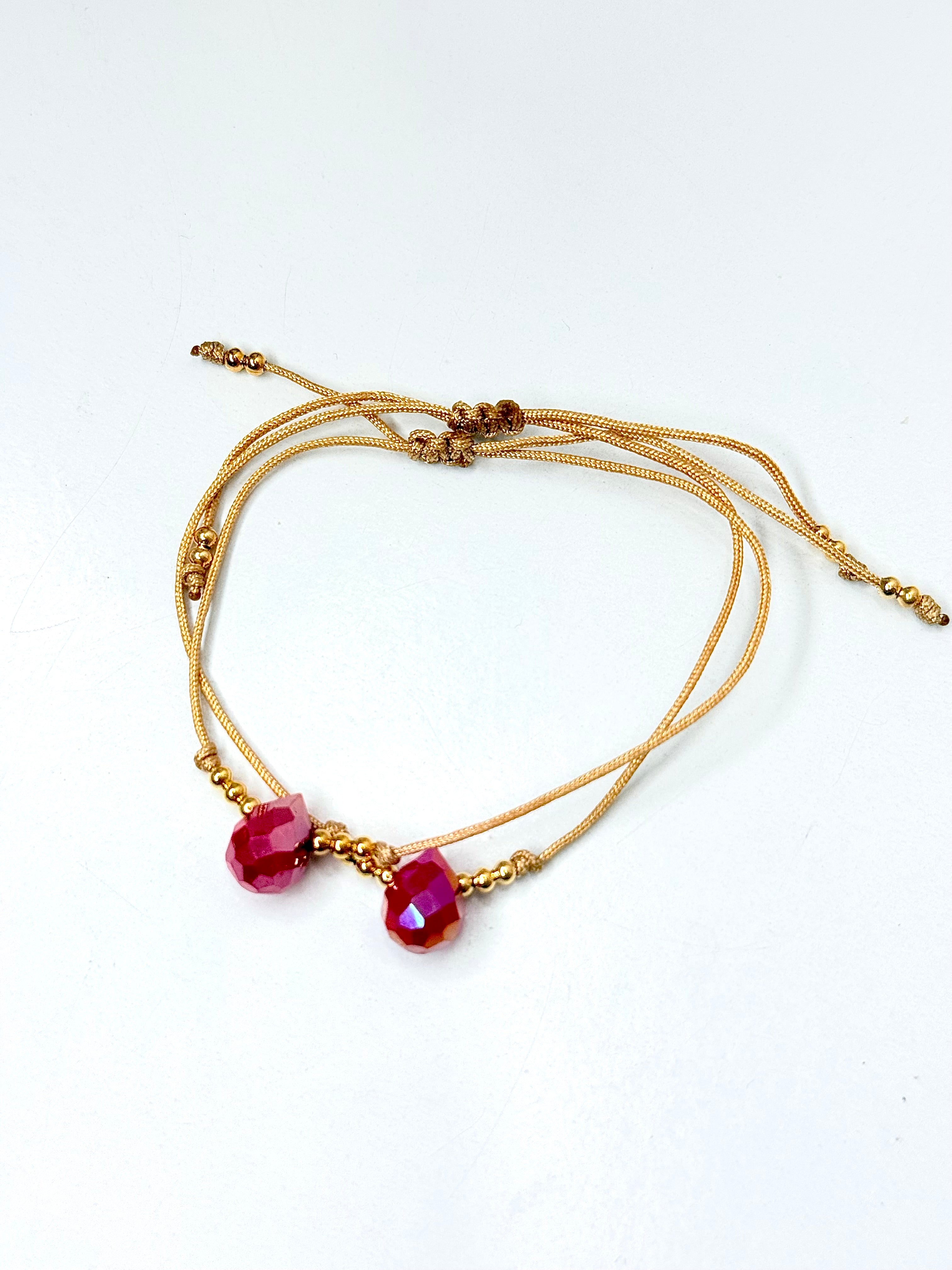 Drop Bracelet Red