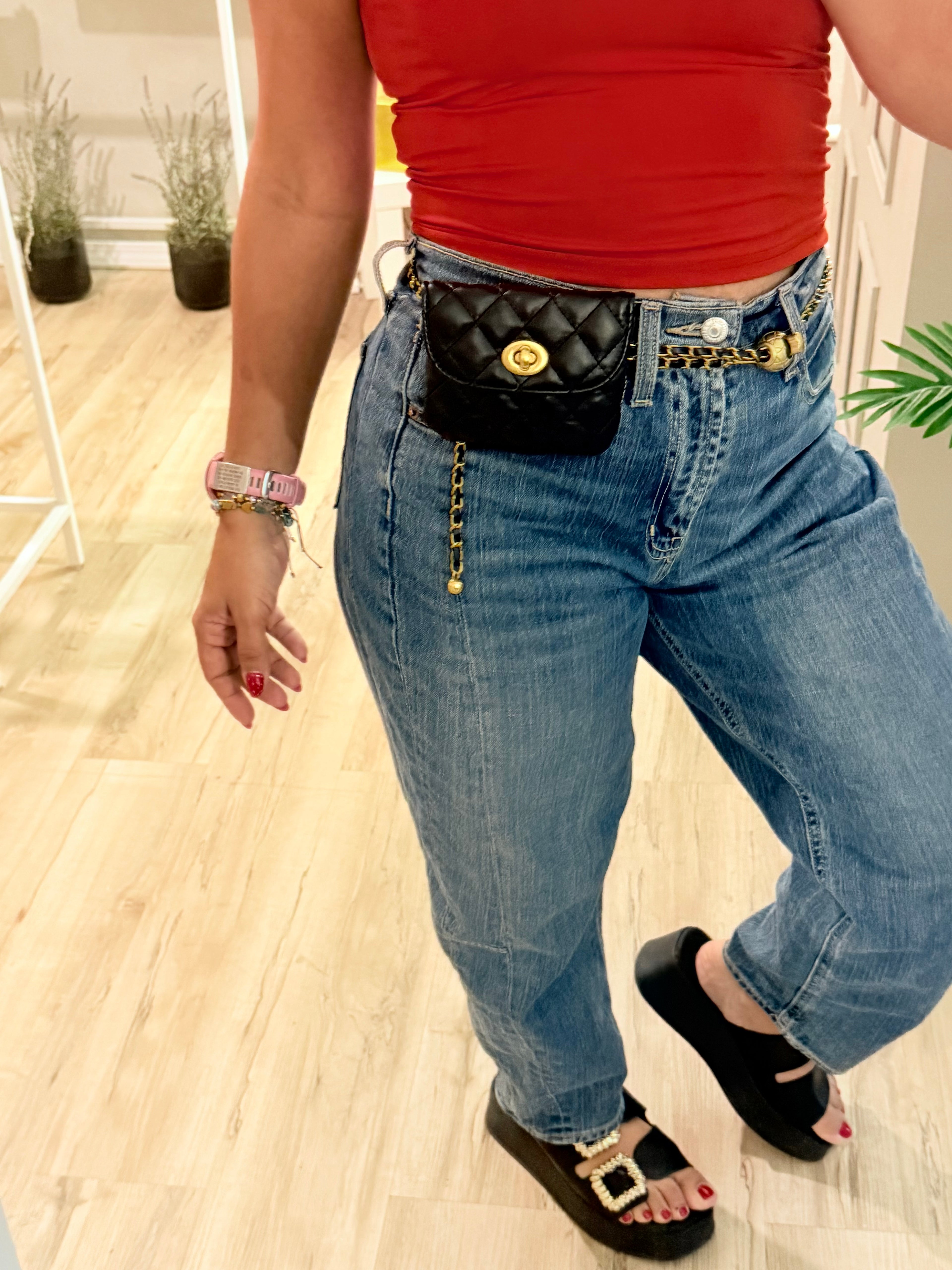Black Belt Zara Bag (estilo correa)