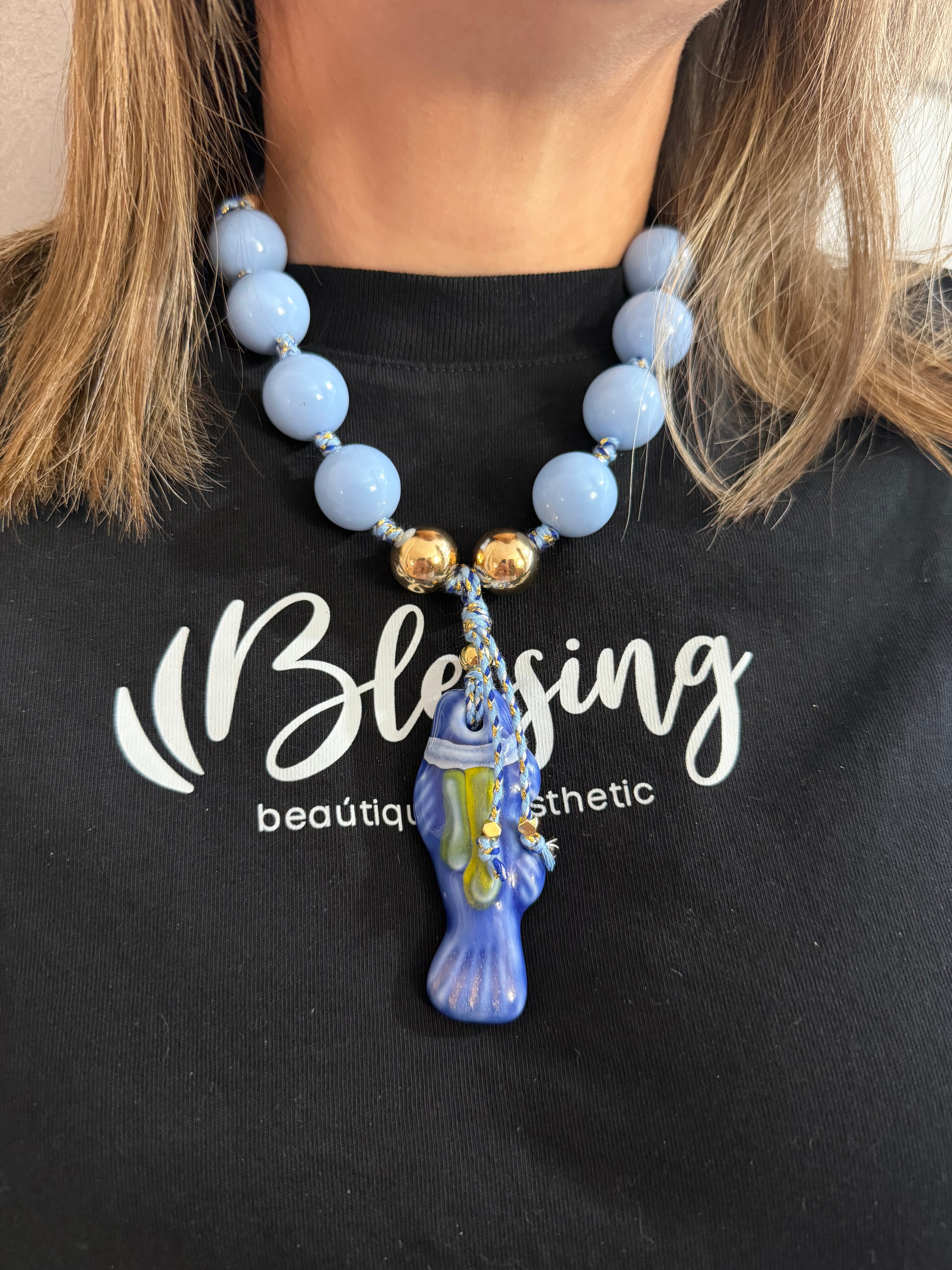 Valencia Necklace- Blue