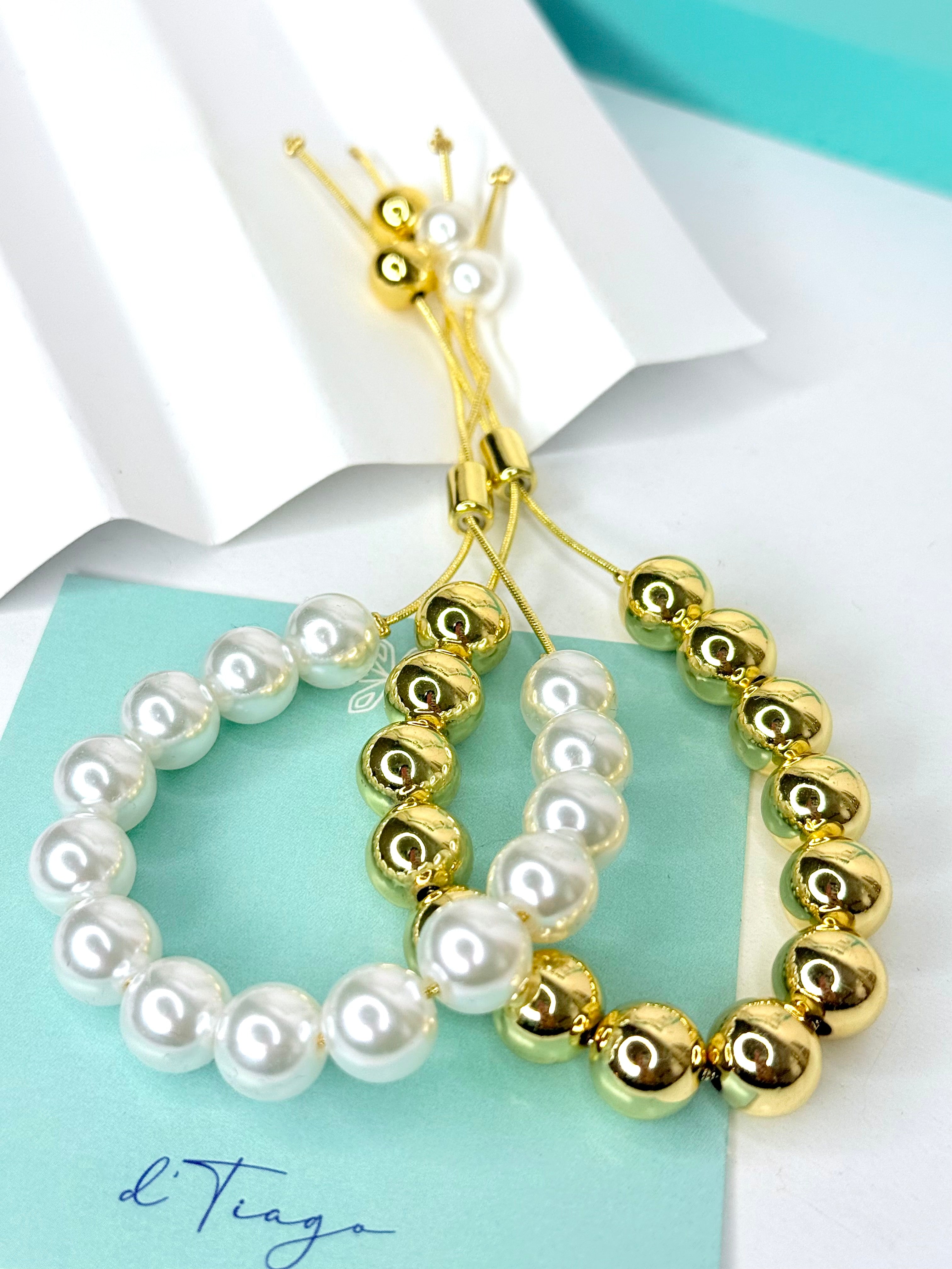 Pearl and Gold Set Bracelet