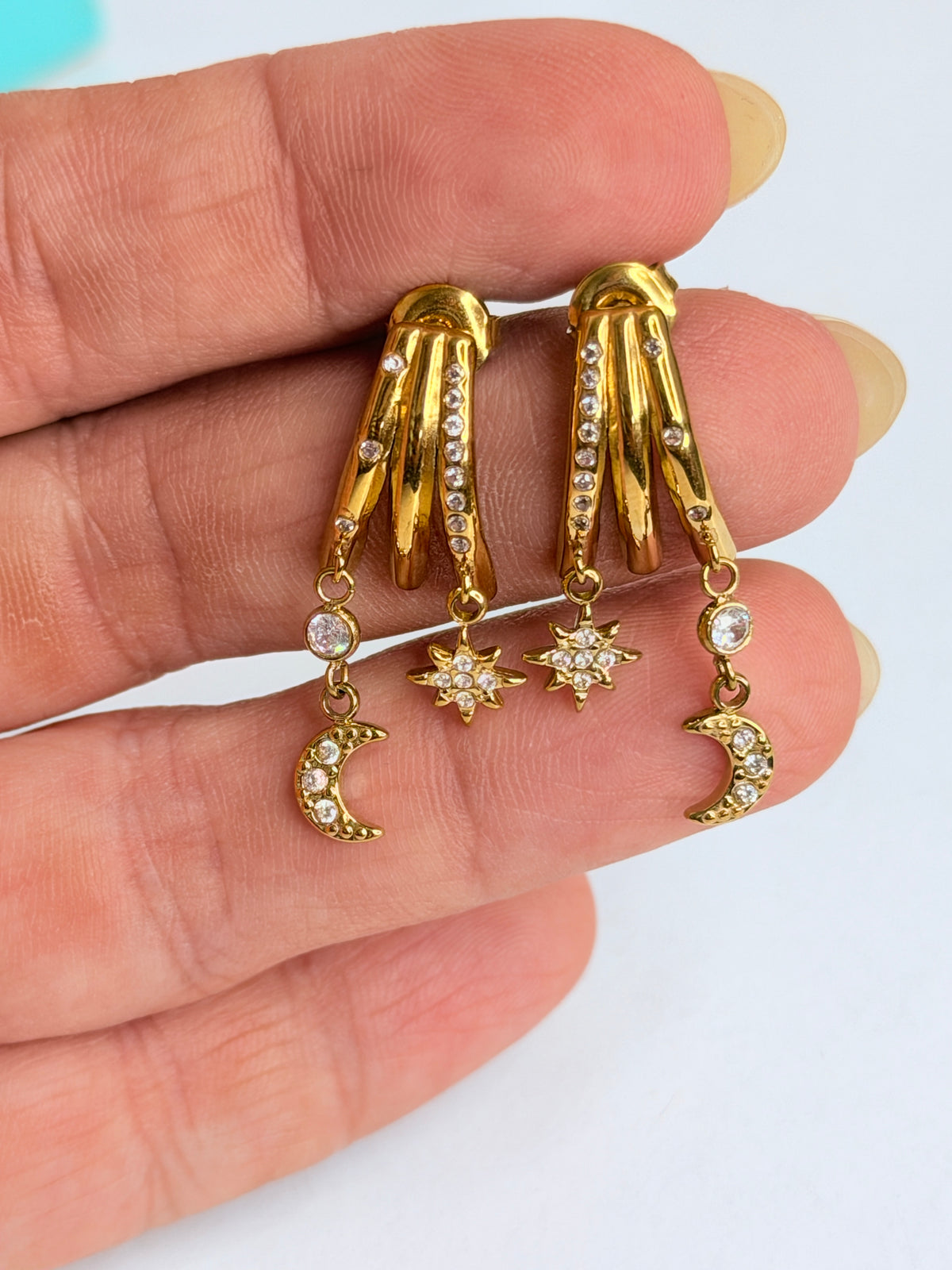 Moon & Star Earrings