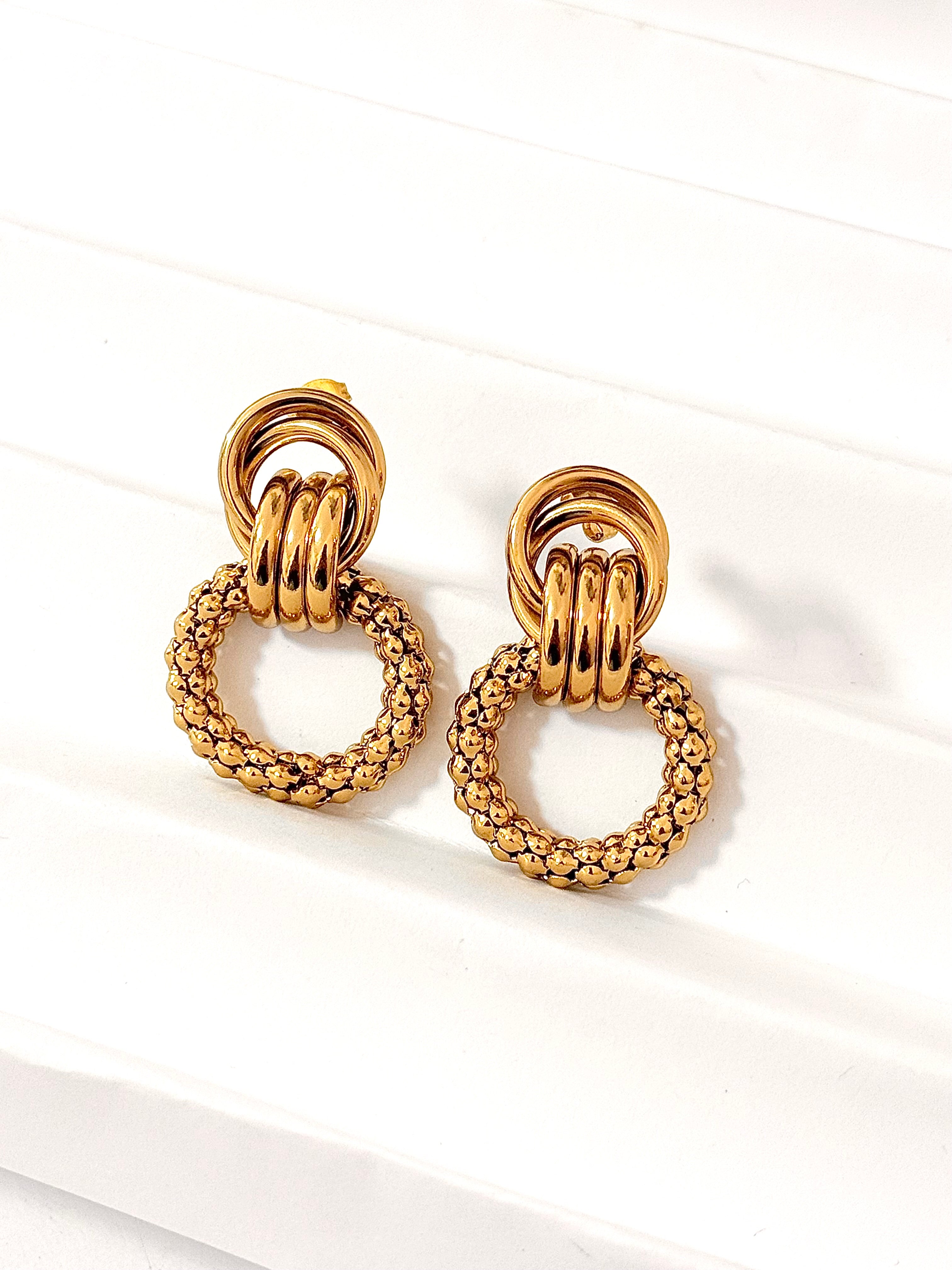 Chunky Gold 2 Earrings