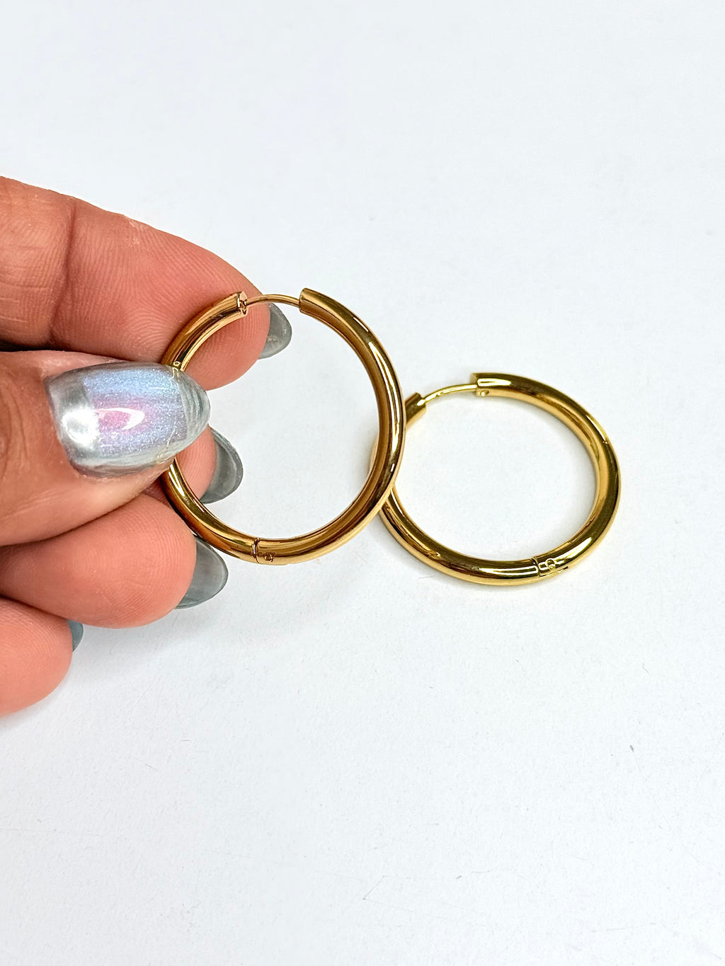 Gold Hoops Earrings