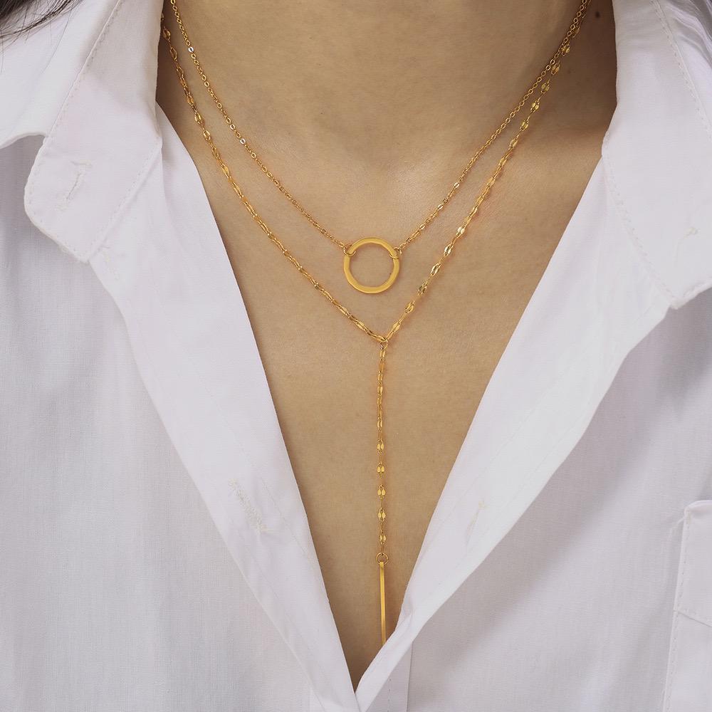 Long Gold Necklace