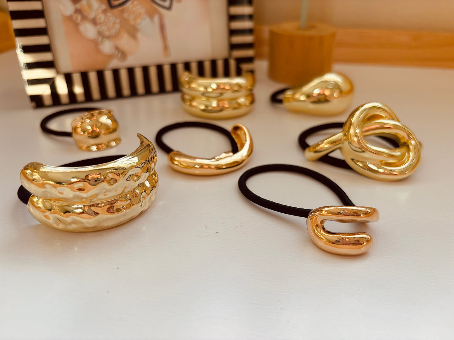 Hair Accesories- Doble Gold