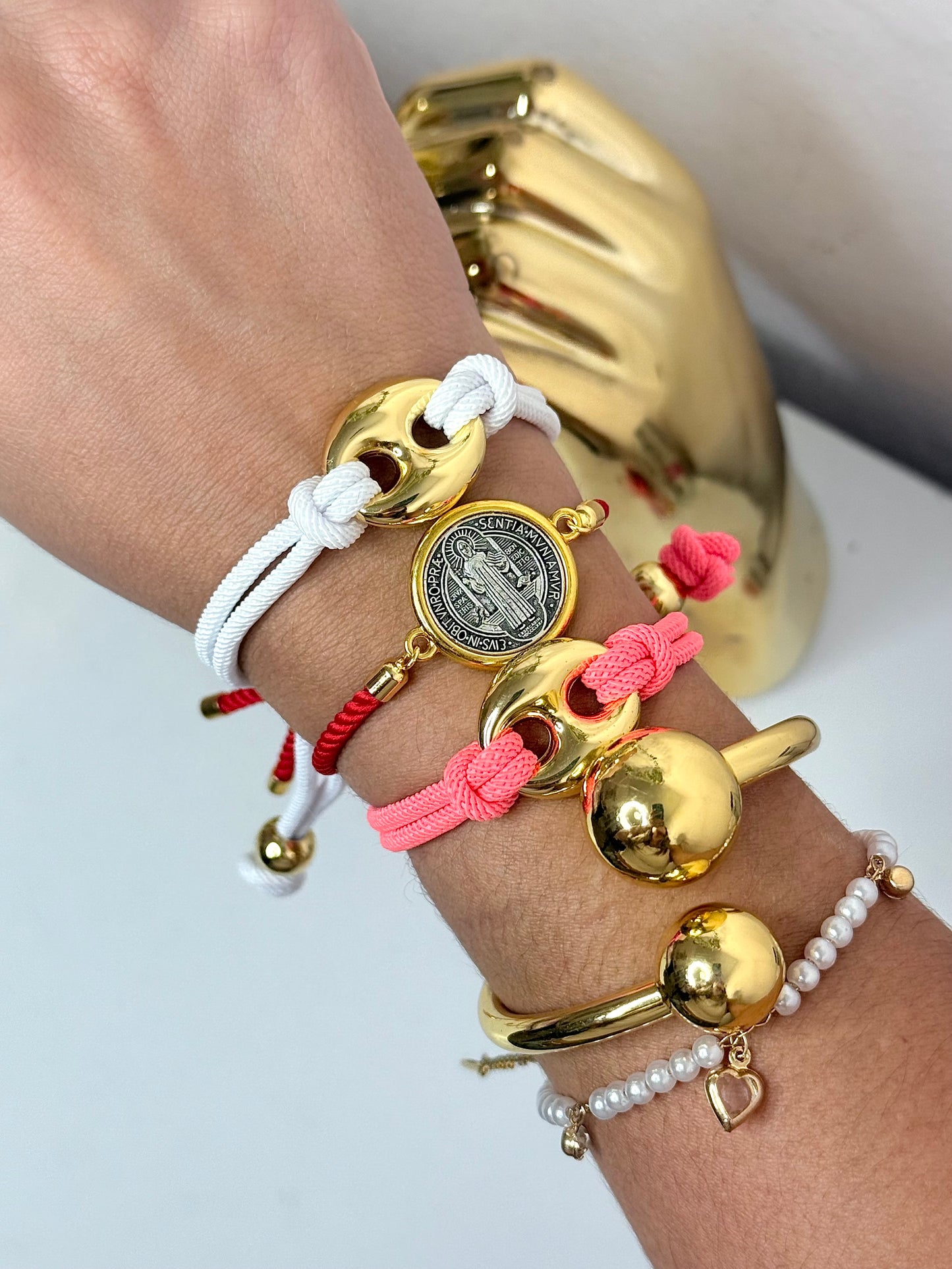 Guci Link Bracelet Red