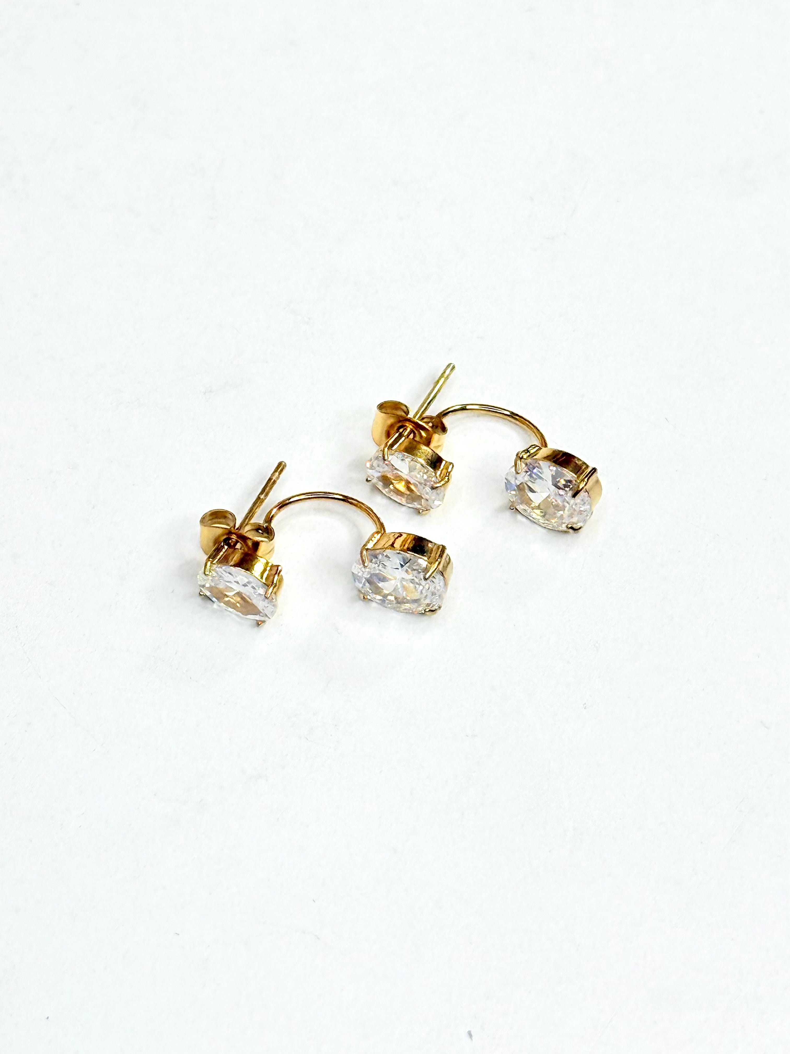 Alena Floating Diamond Earrings