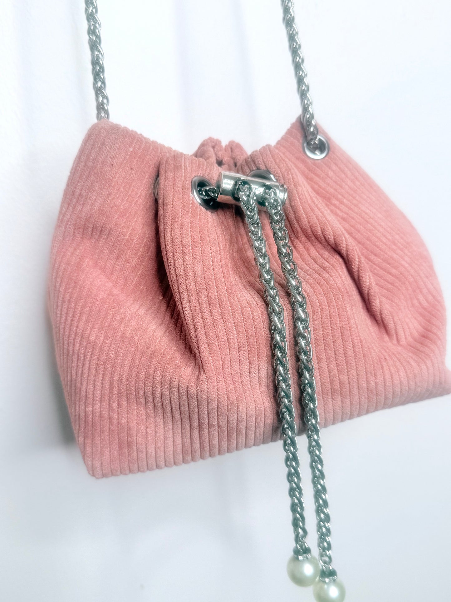 Pink Velvet Zara Bag