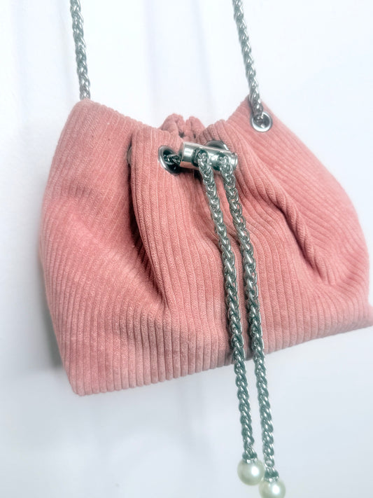 Pink Velvet Zara Bag