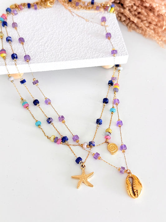 Navy Necklace