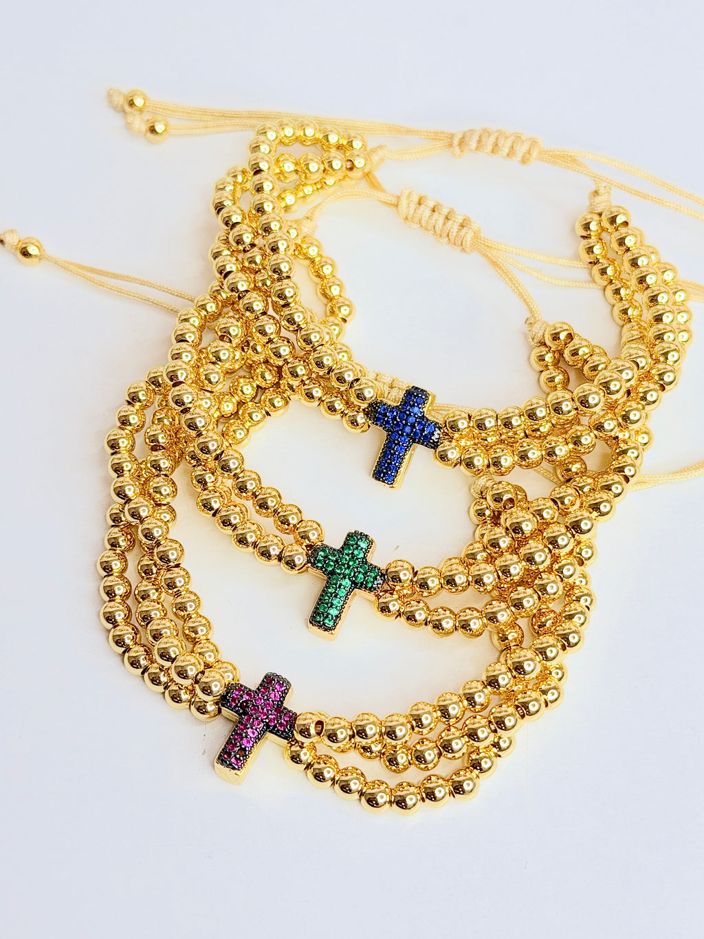 Gold Cross Bracelet hdj