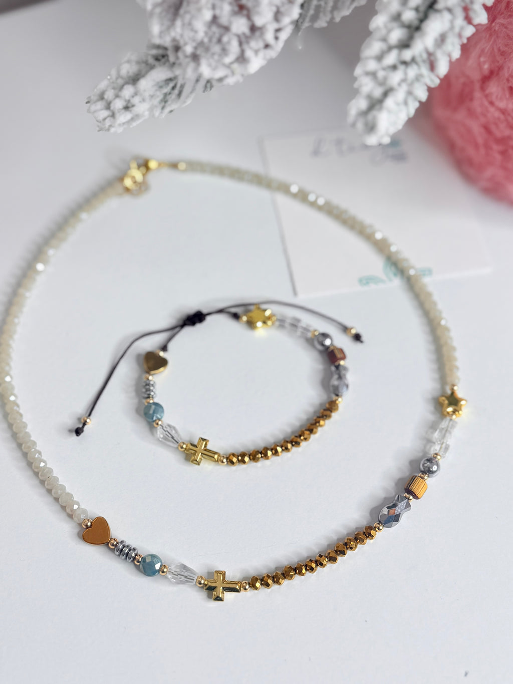 NUEVO Historia de Jesus Bundle Necklace + Bracelet