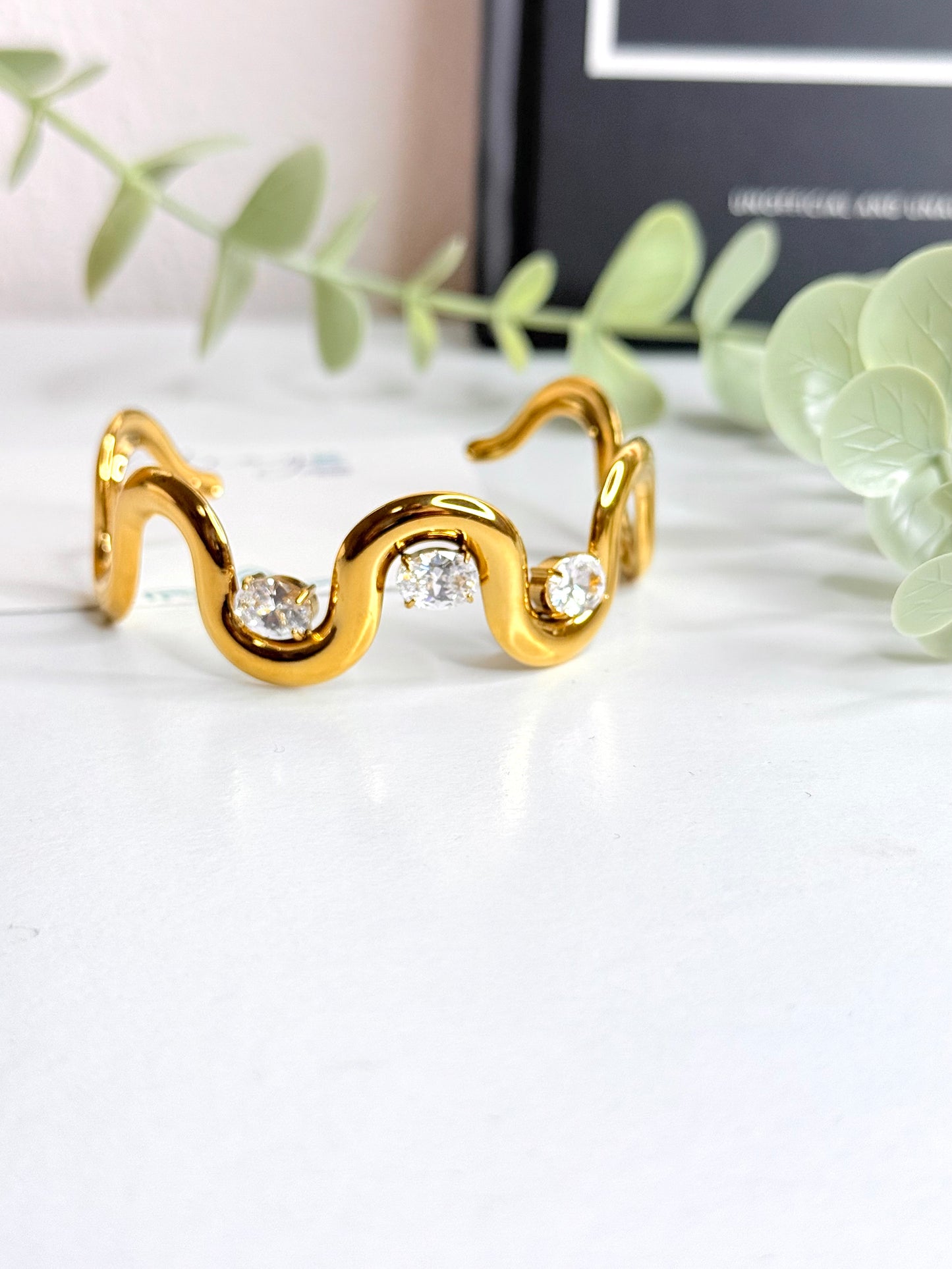 Marea Diamond Cuff Bracelet