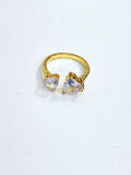 Double heart ring