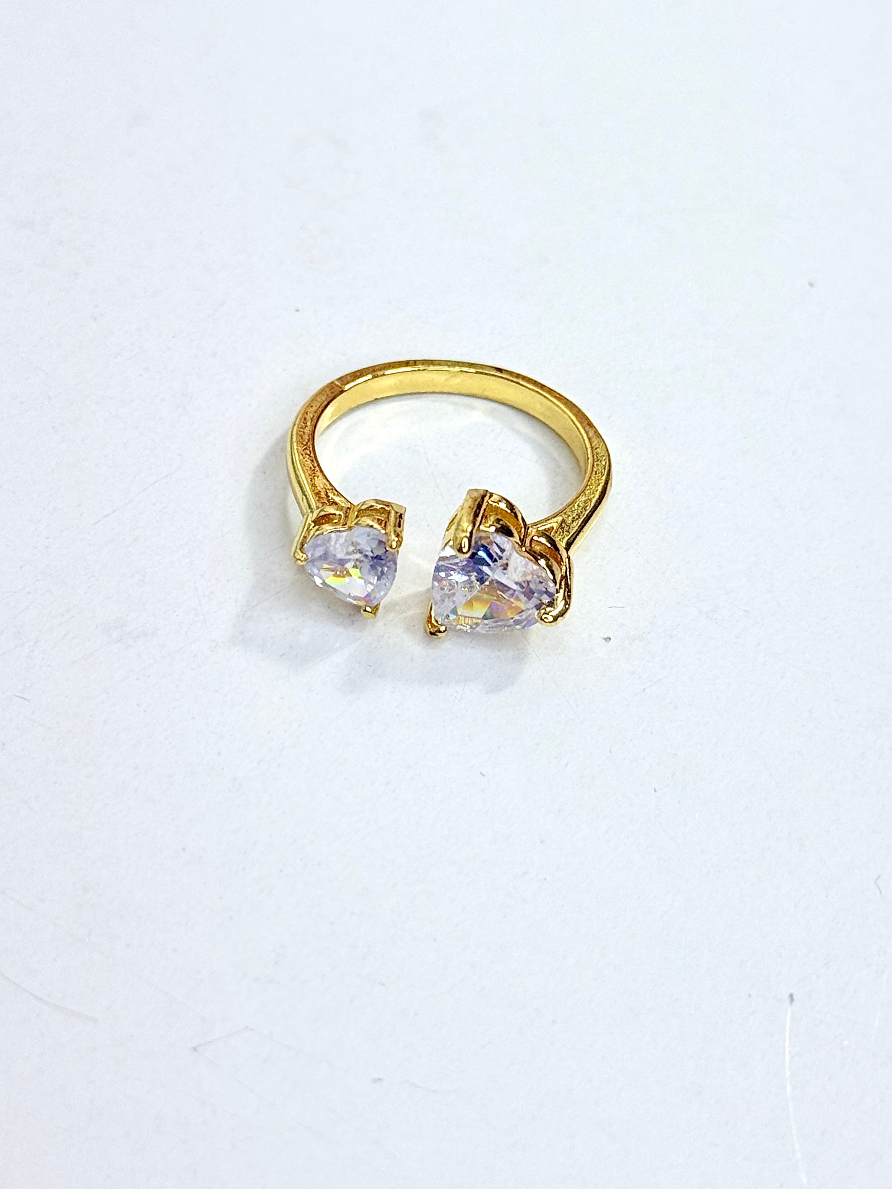 Double heart ring