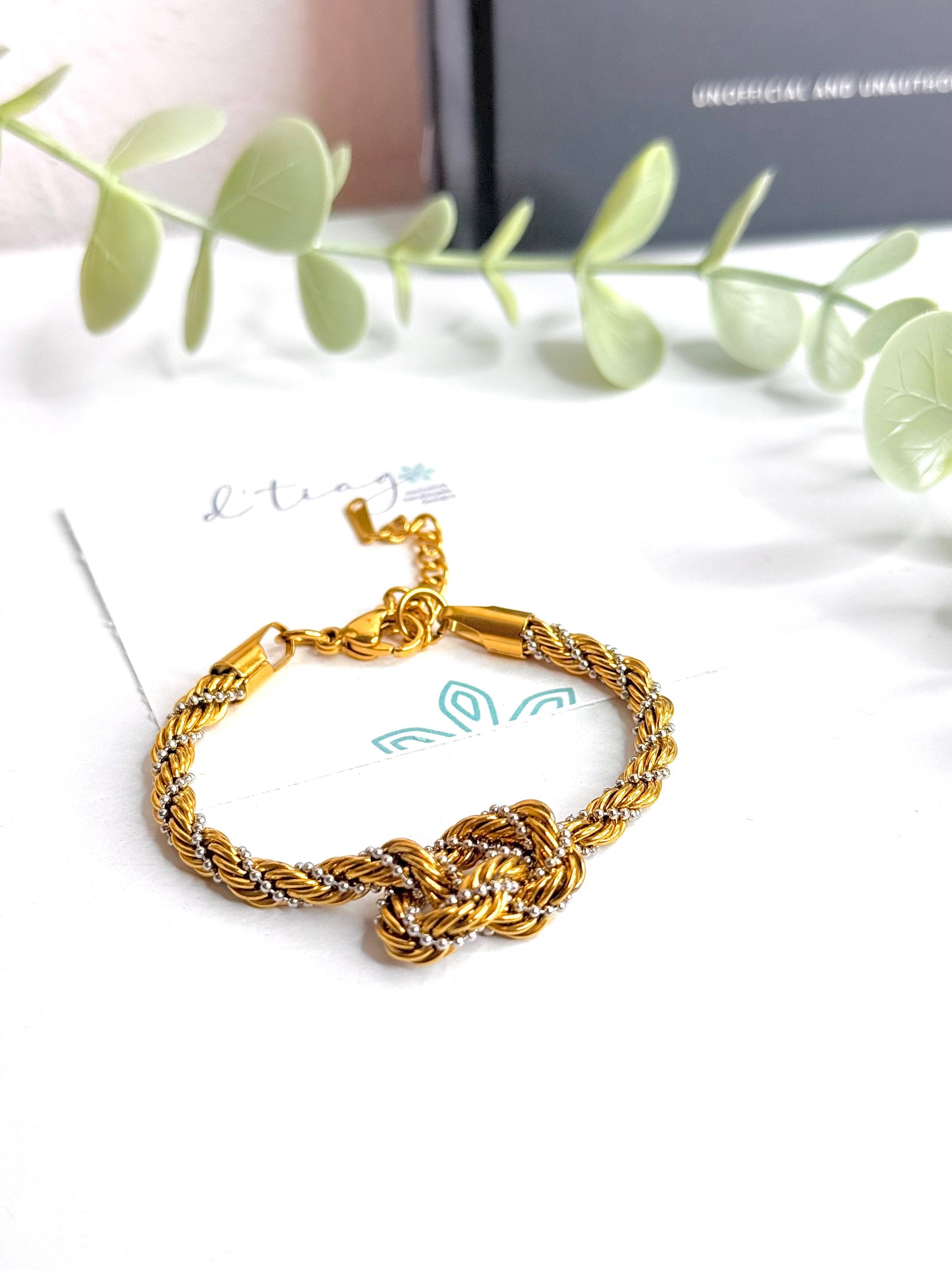 Knot 2 tone Bracelet