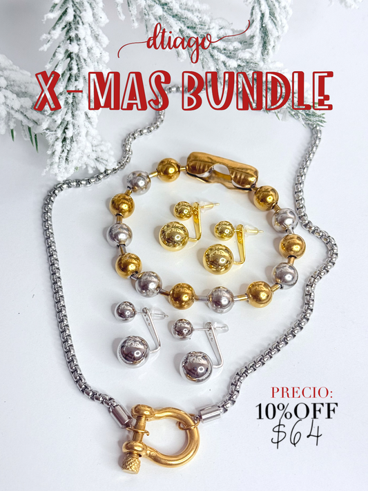 X-mas Bundle Marcela Necklace + Nina Bracelet + Alena Earrings