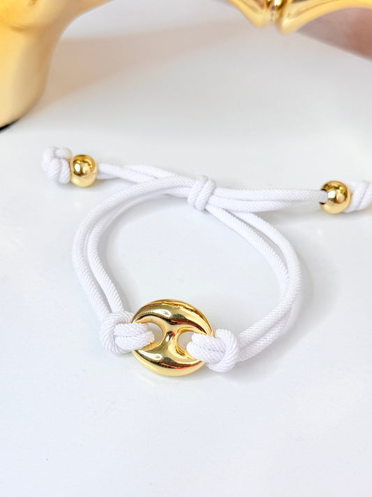 Guci Link Bracelet Blanca