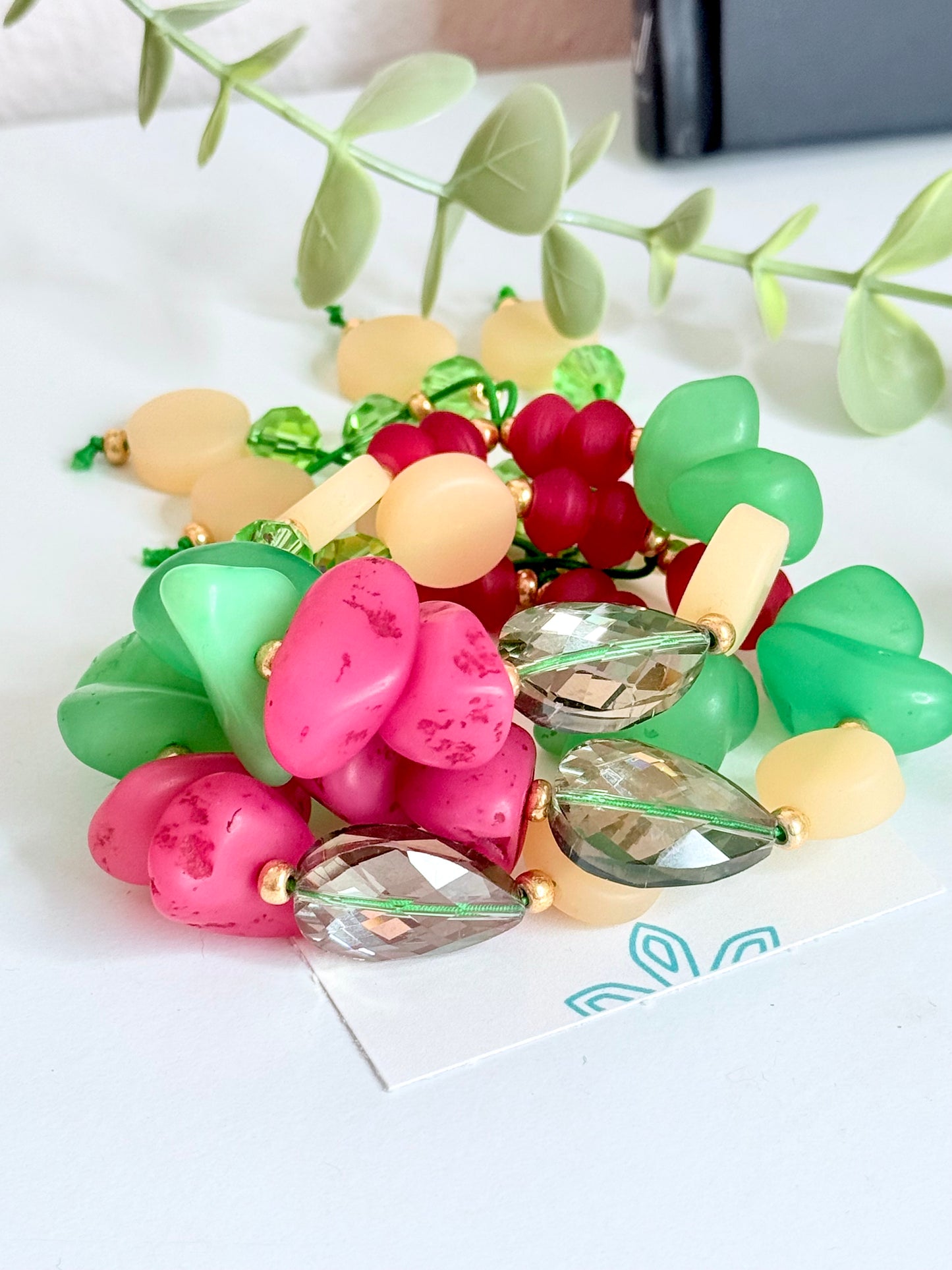 Color Bloom Bracelet- Green