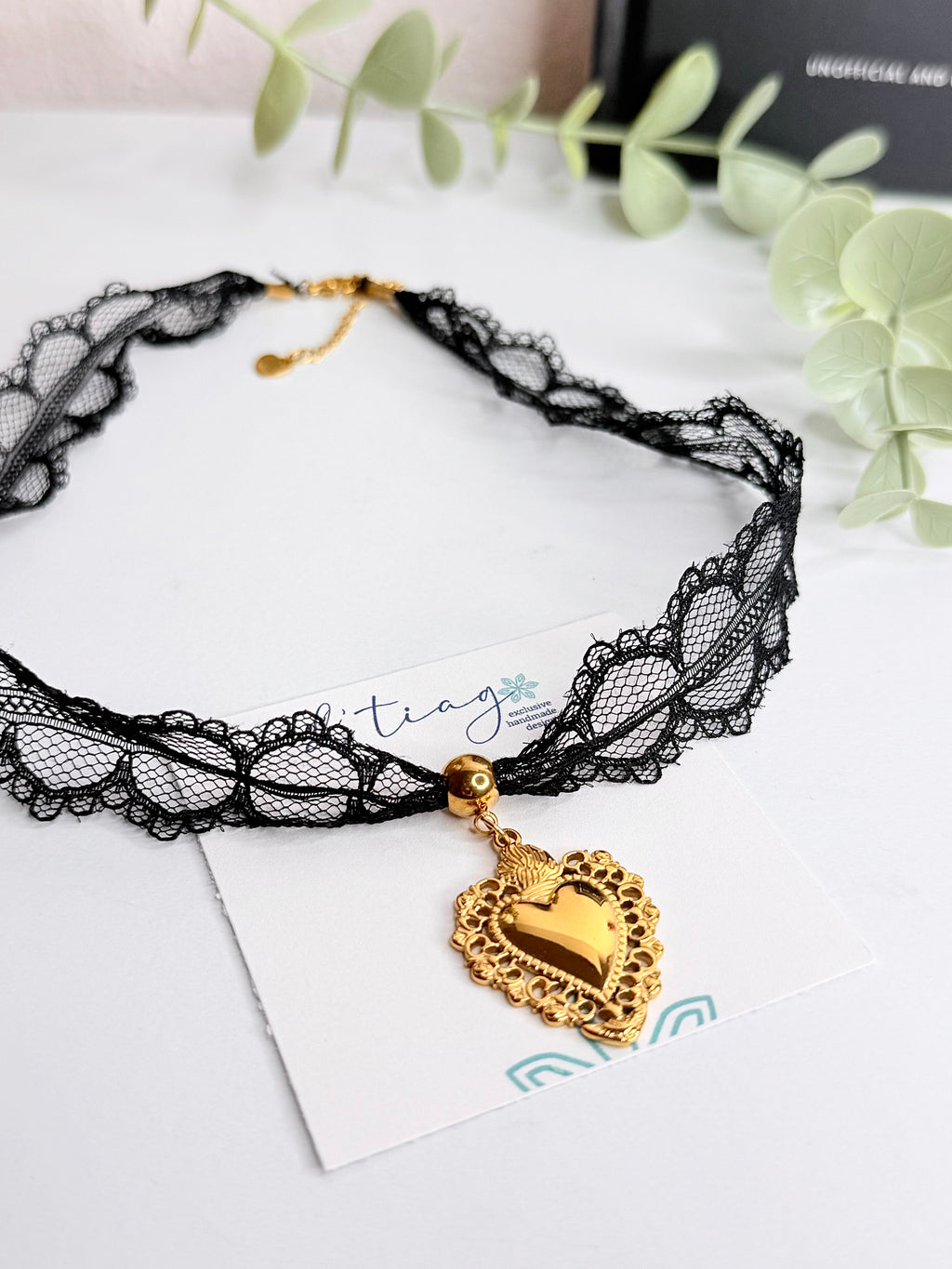 Stella Lace Heart Necklace