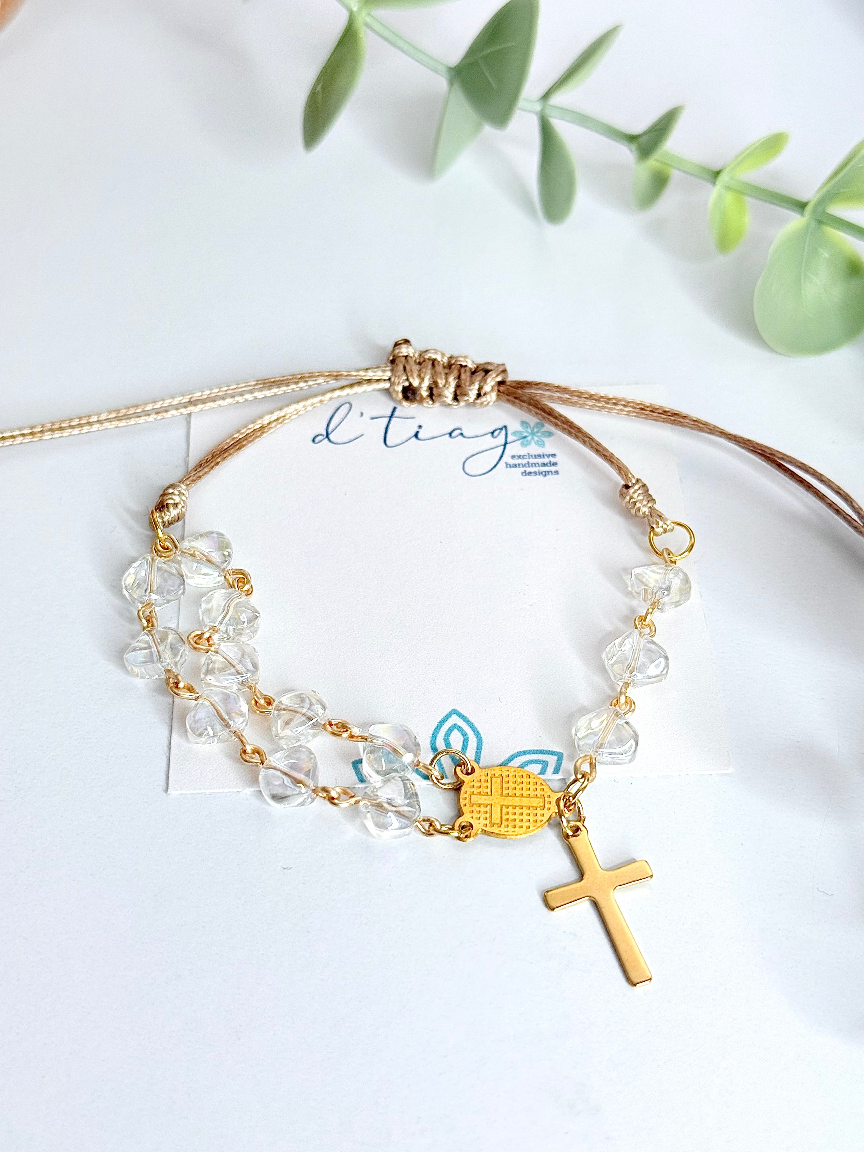 Eterna Rosary Bracelet con medalla de la VIRGEN Milagrosa- Hdj